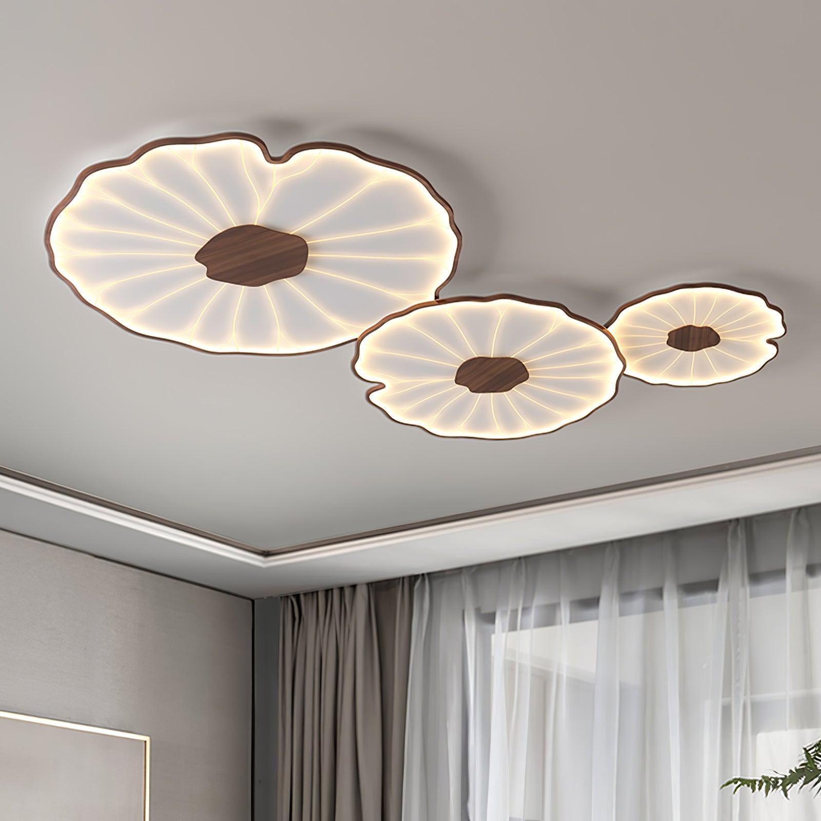 Amelie Floral Wooden Ceiling Light