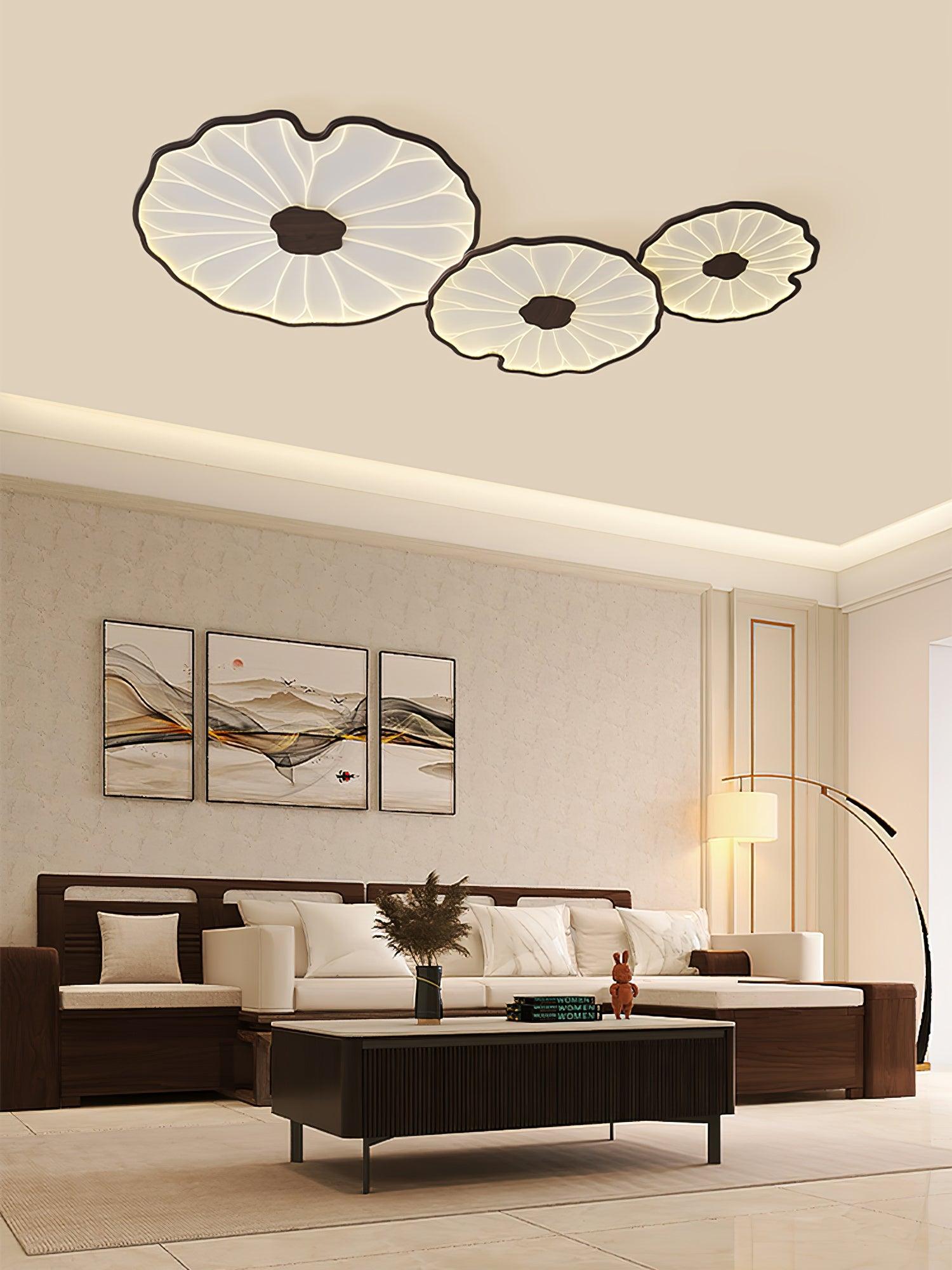 Amelie Floral Wooden Ceiling Light