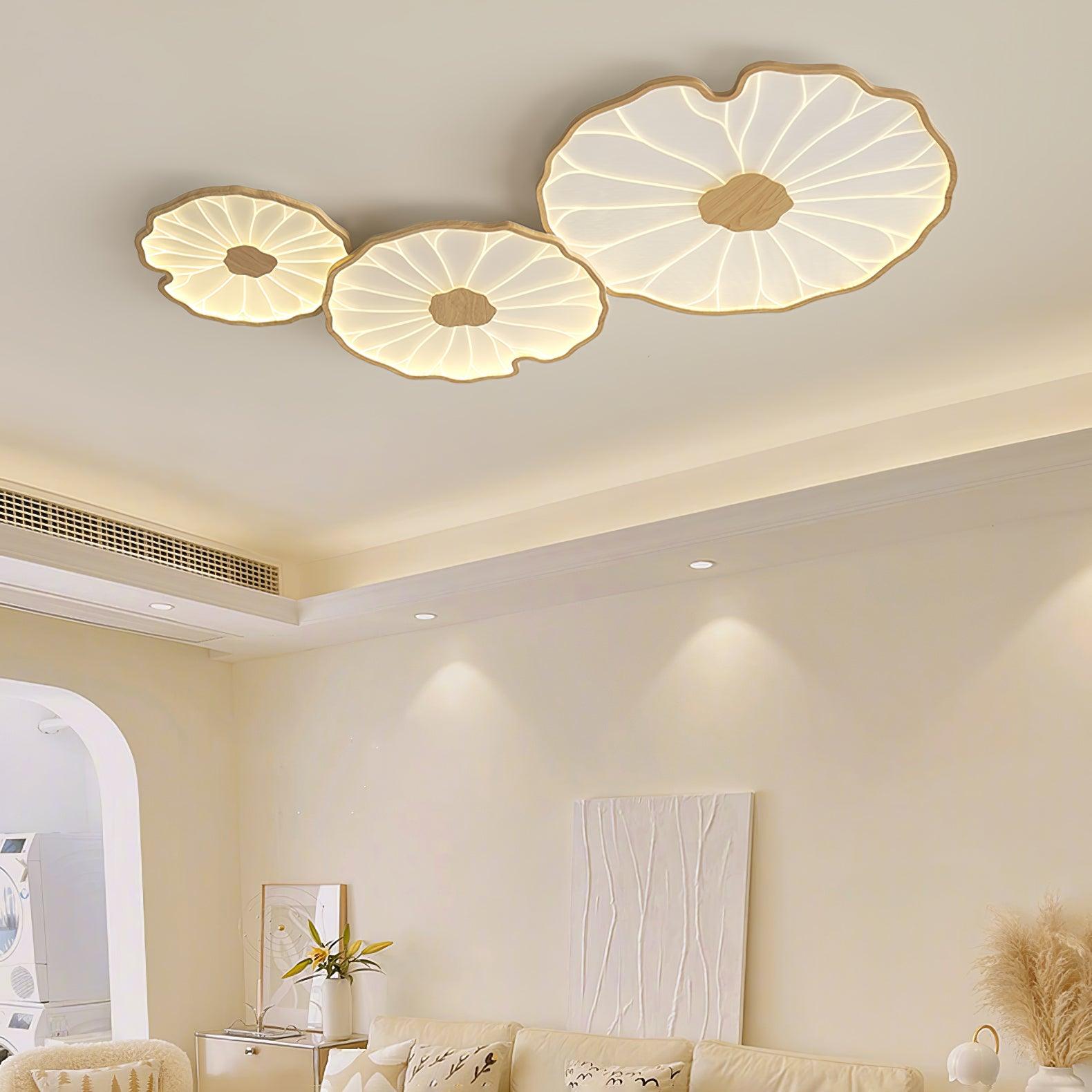 Amelie Floral Wooden Ceiling Light
