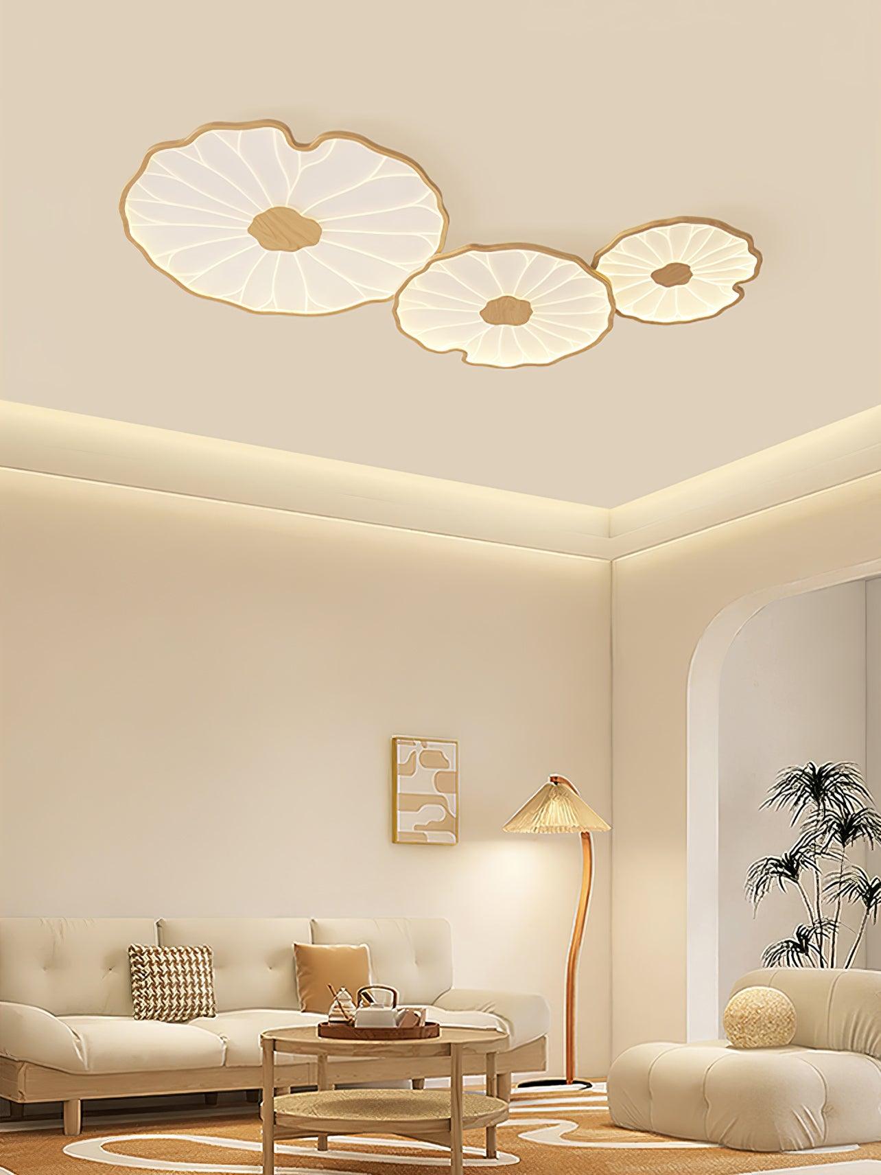 Amelie Floral Wooden Ceiling Light