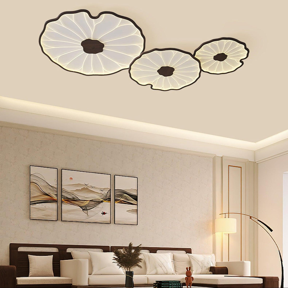 Amelie Floral Wooden Ceiling Light