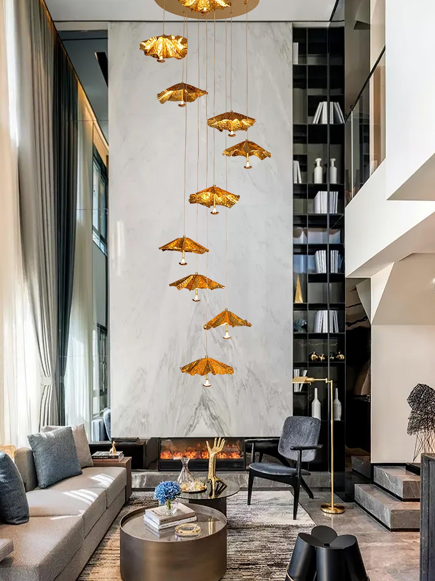 Eliora Aura Livra Leaf Chandelier
