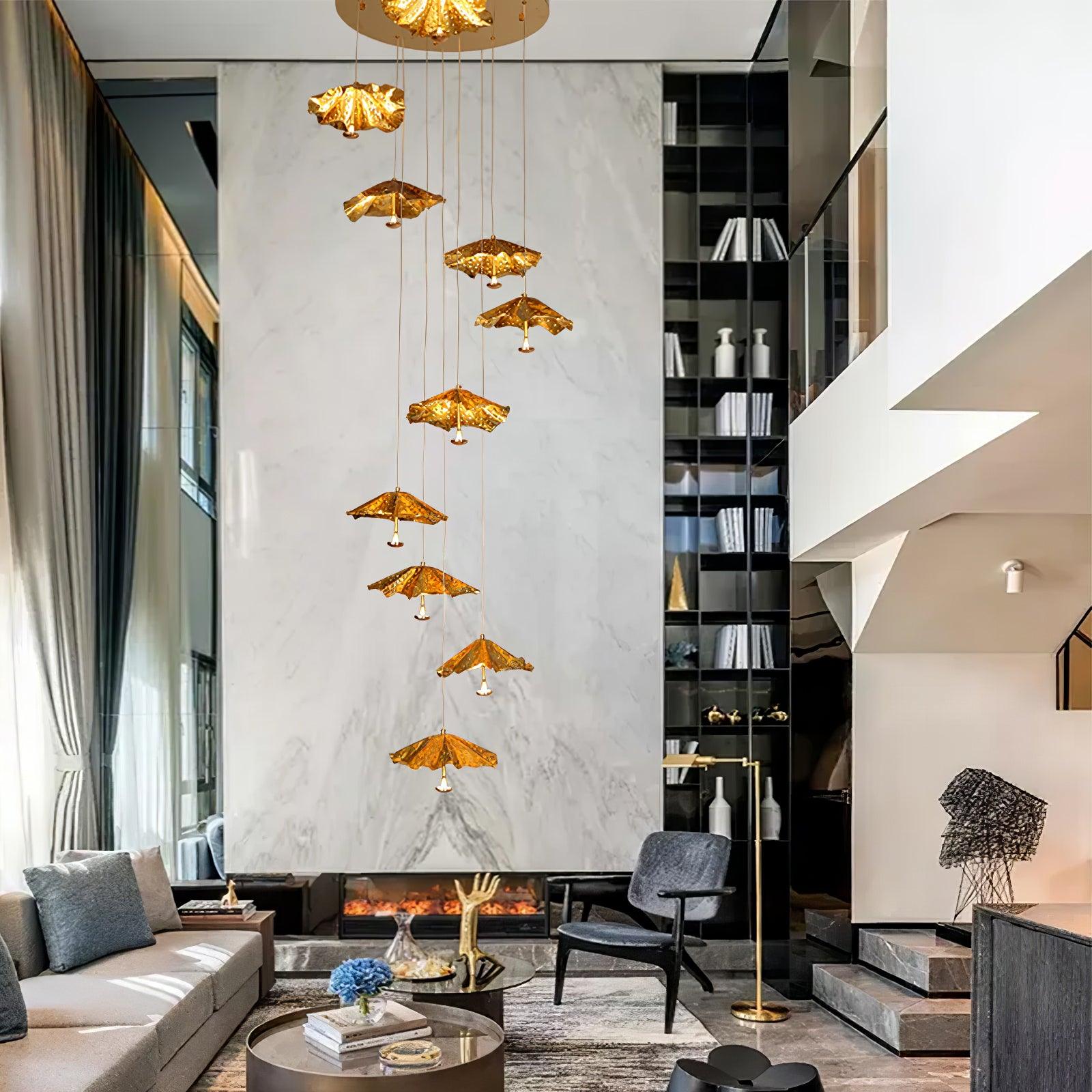 Eliora Aura Livra Leaf Chandelier
