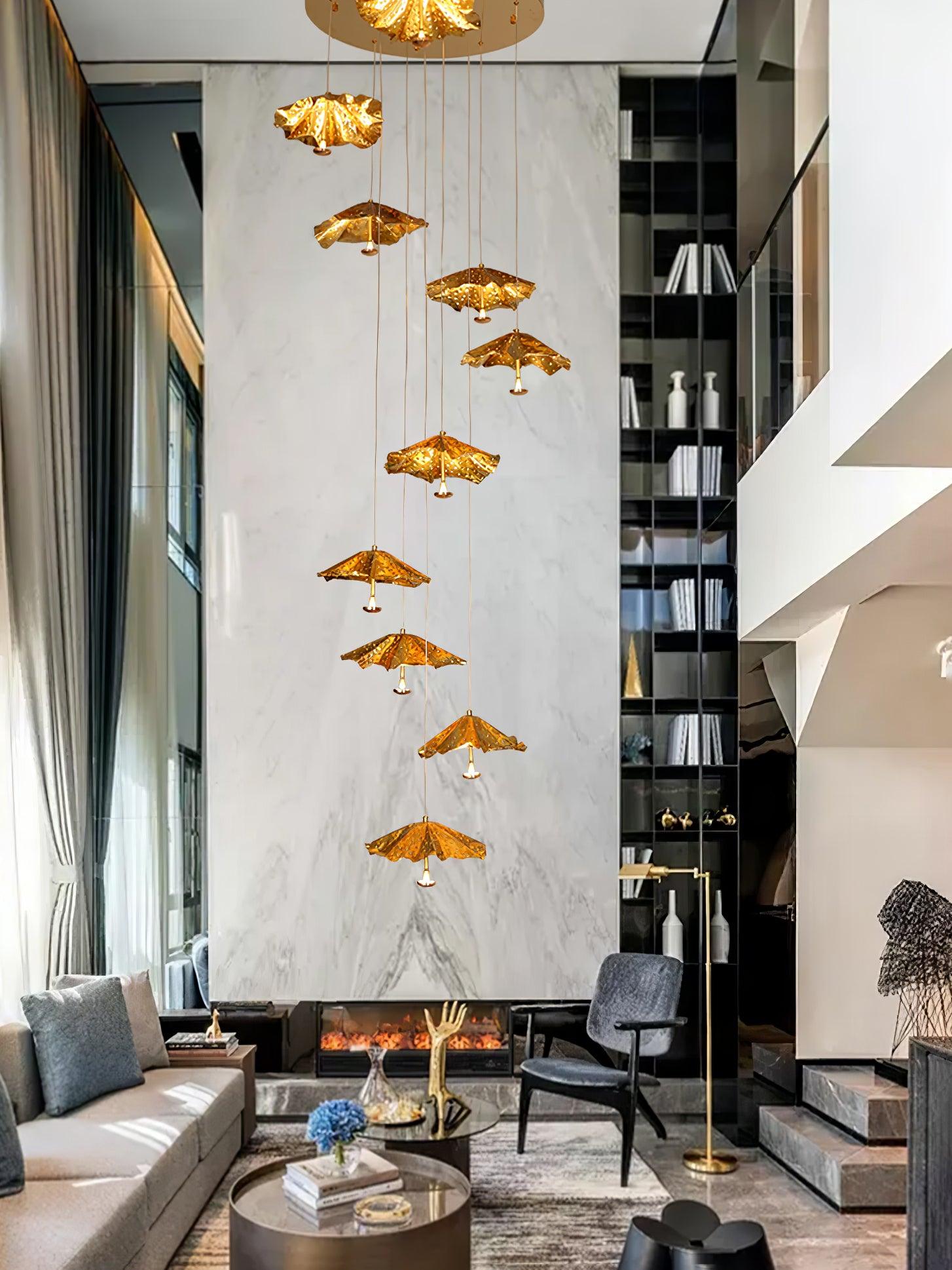 Eliora Aura Livra Leaf Chandelier