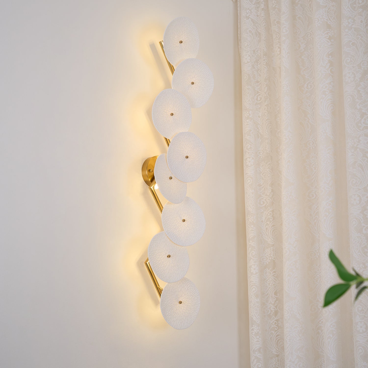 Fairhaven Lotus Petal Indoor Wall Light