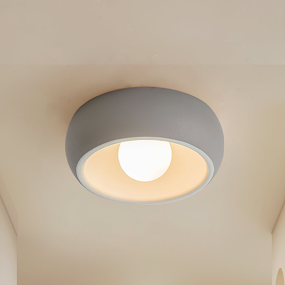 Talemu Modern Minimalist Round Glass Ceiling Light