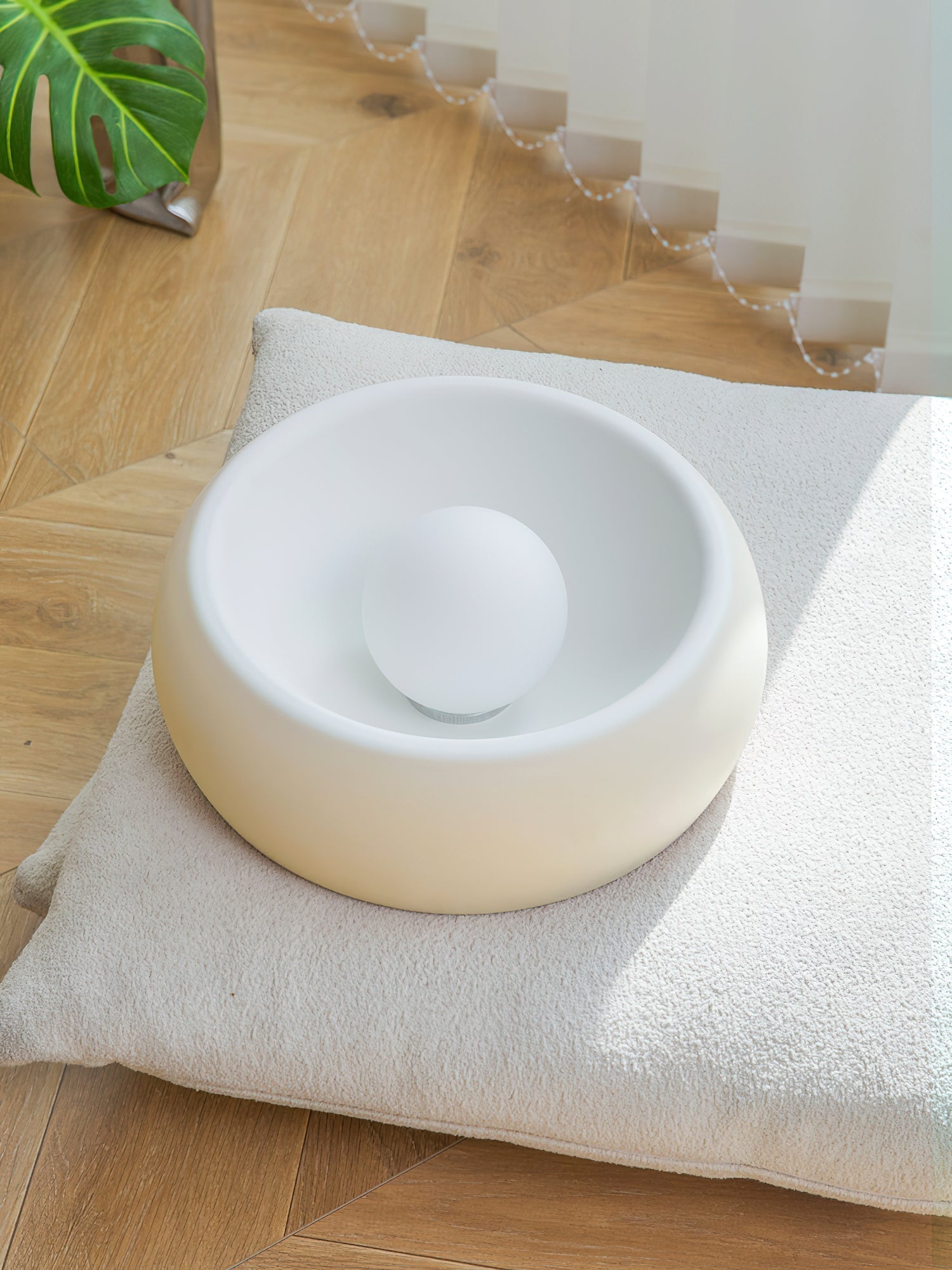 Talemu Modern Minimalist Round Glass Ceiling Light