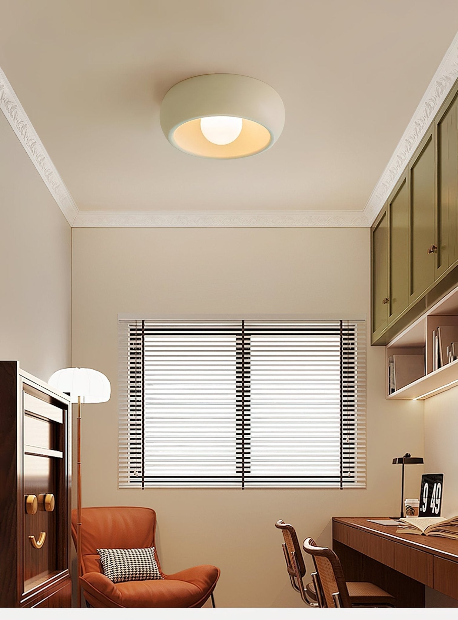 Talemu Modern Minimalist Round Glass Ceiling Light