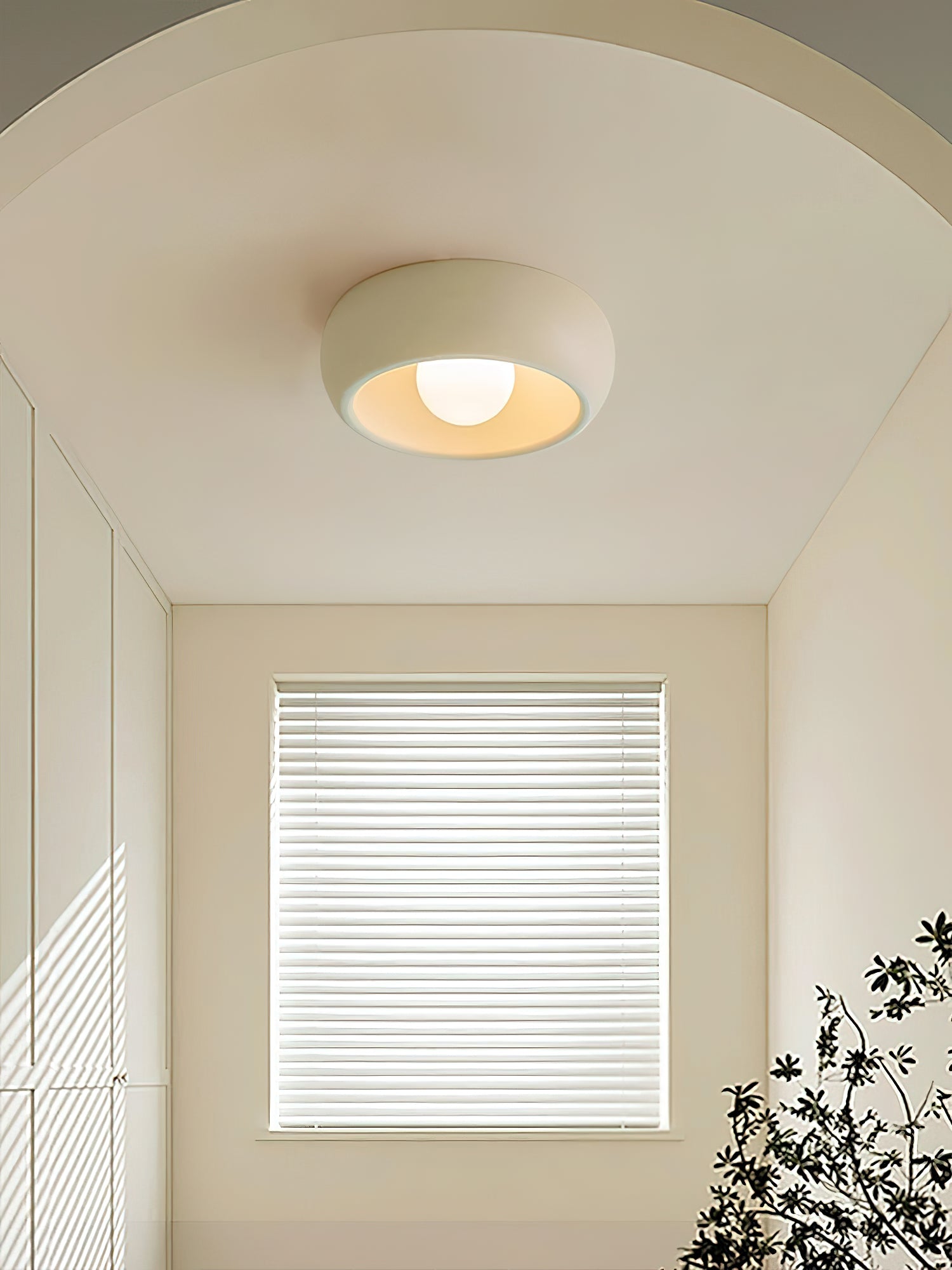 Talemu Modern Minimalist Round Glass Ceiling Light