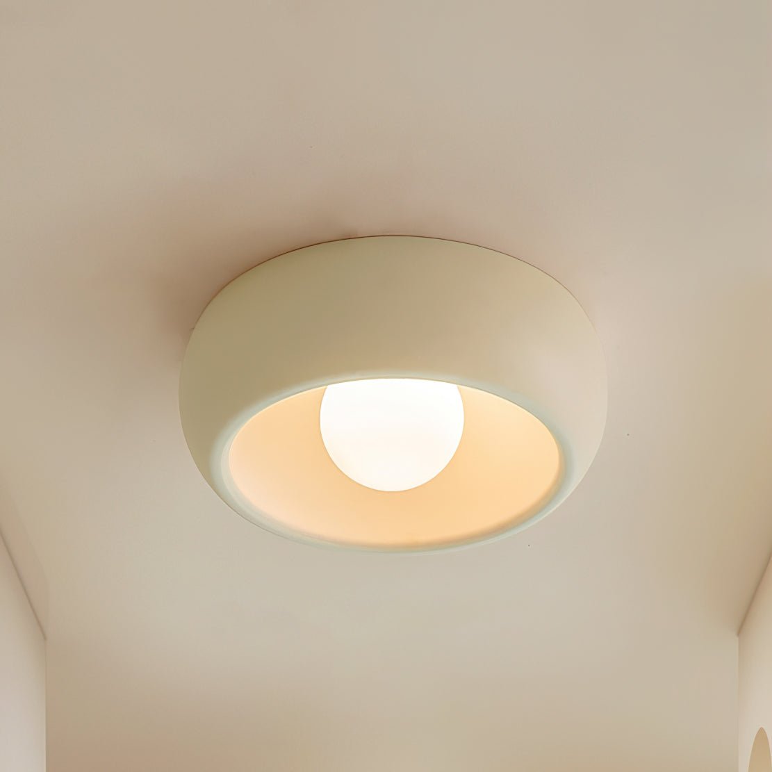 Talemu Modern Minimalist Round Glass Ceiling Light