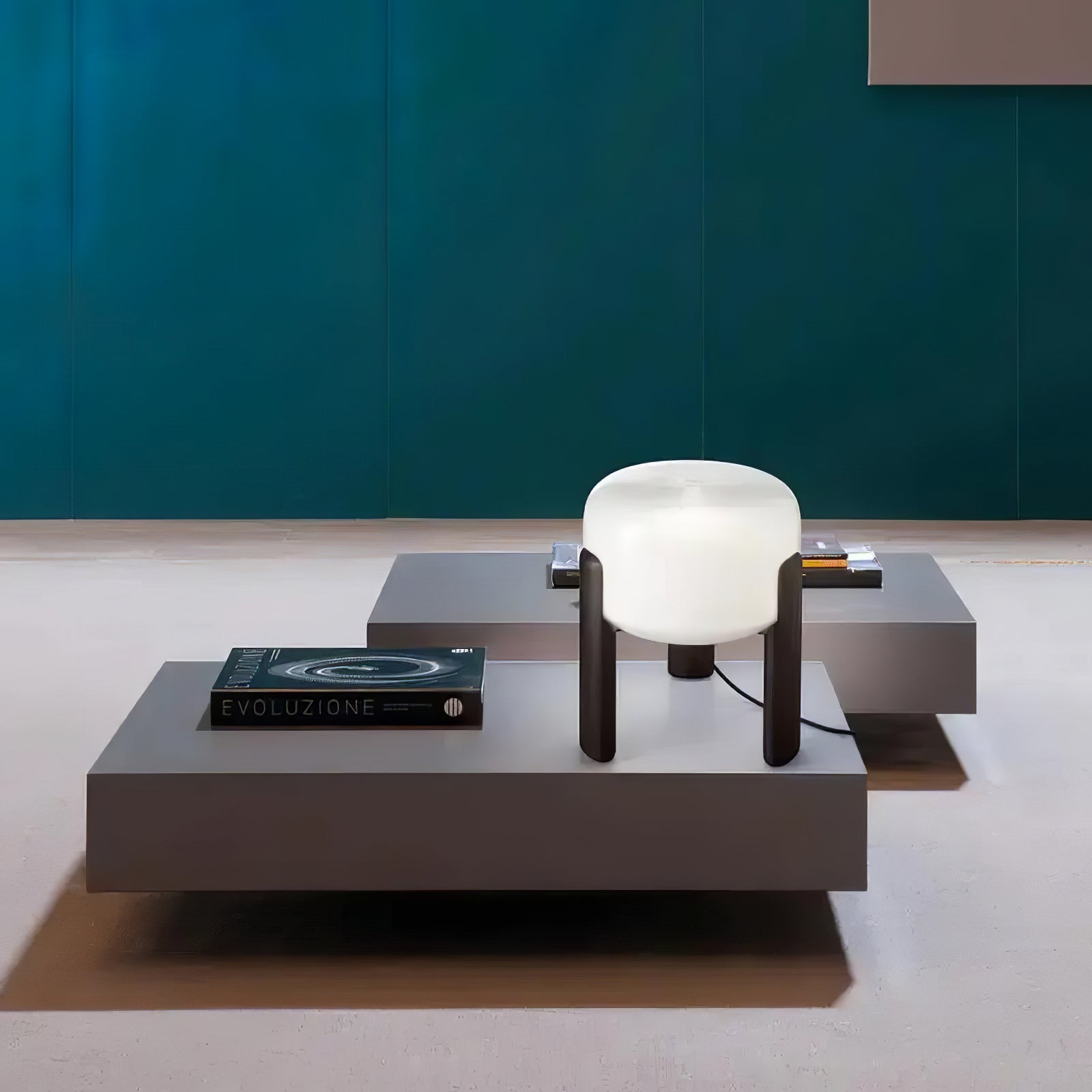 Elden Wood & Glass Table Lamp