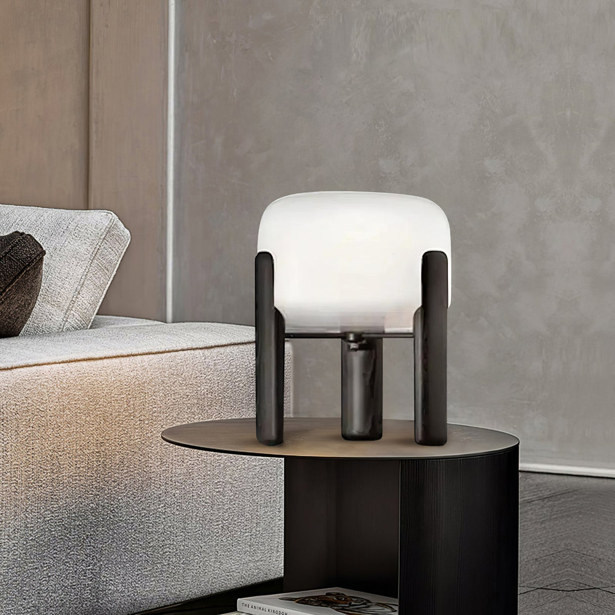 Elden Wood & Glass Table Lamp