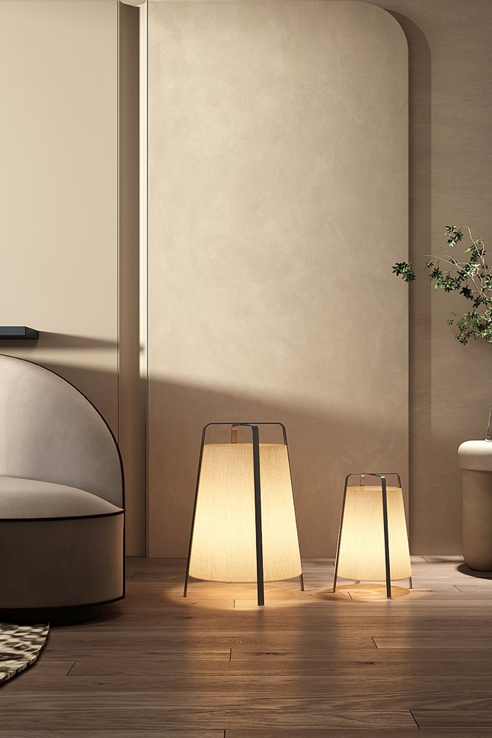 Zild Fabric Scandinavian Table Lamp