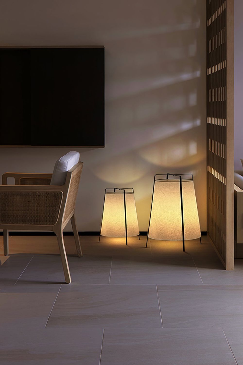Zild Fabric Scandinavian Table Lamp