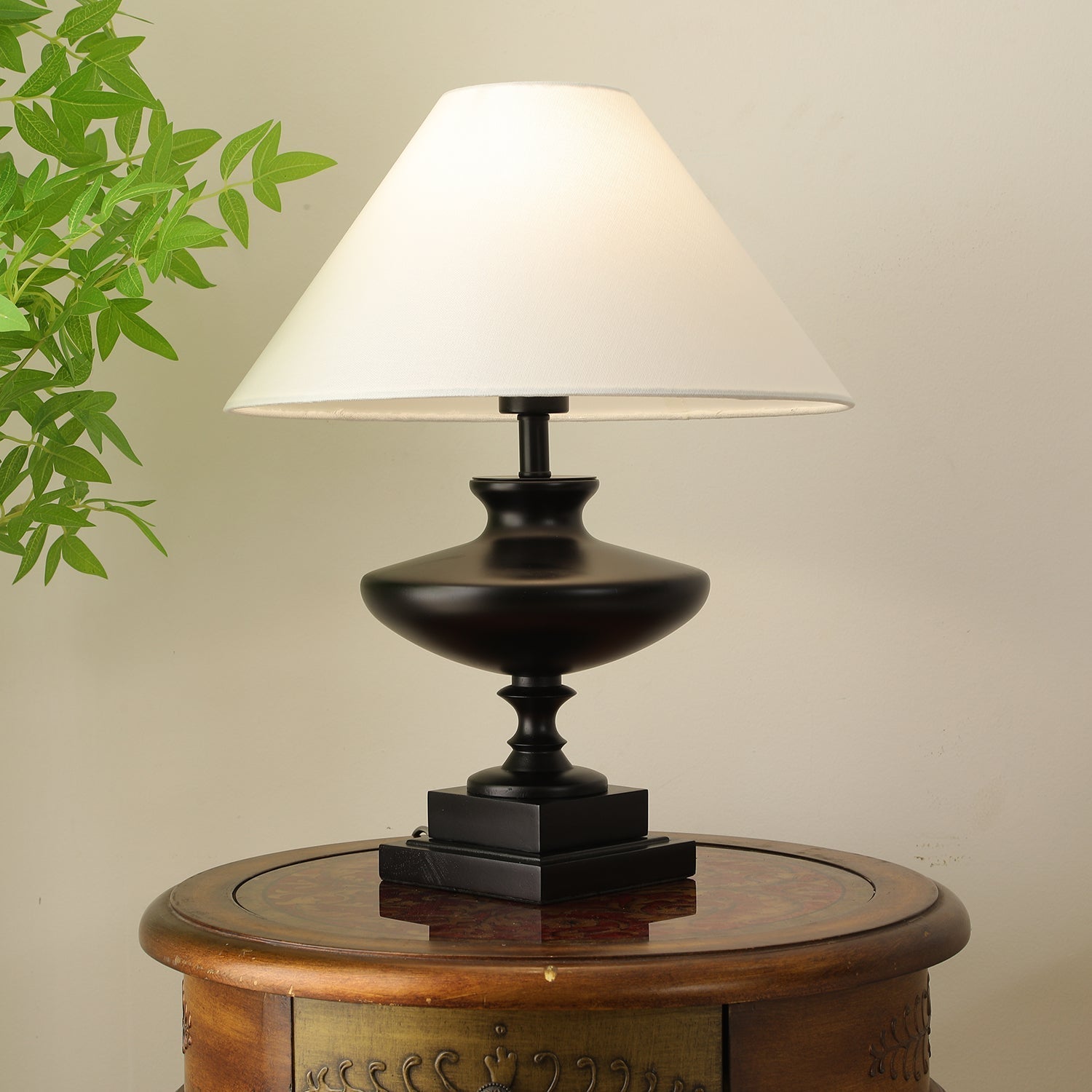 Liorat Wood & Fabric Table Lamp