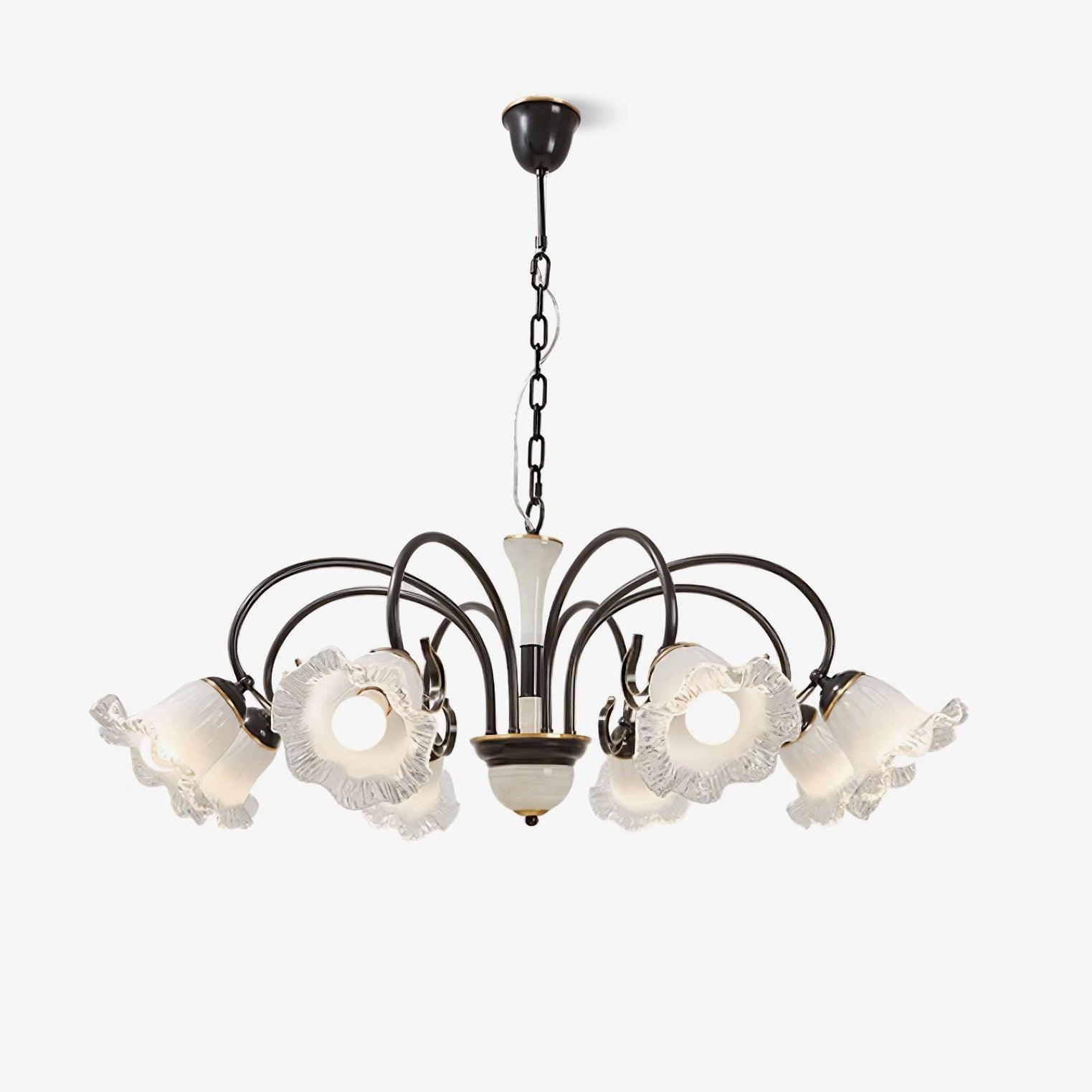 Umiron Gothic Iron Glass Chandelier