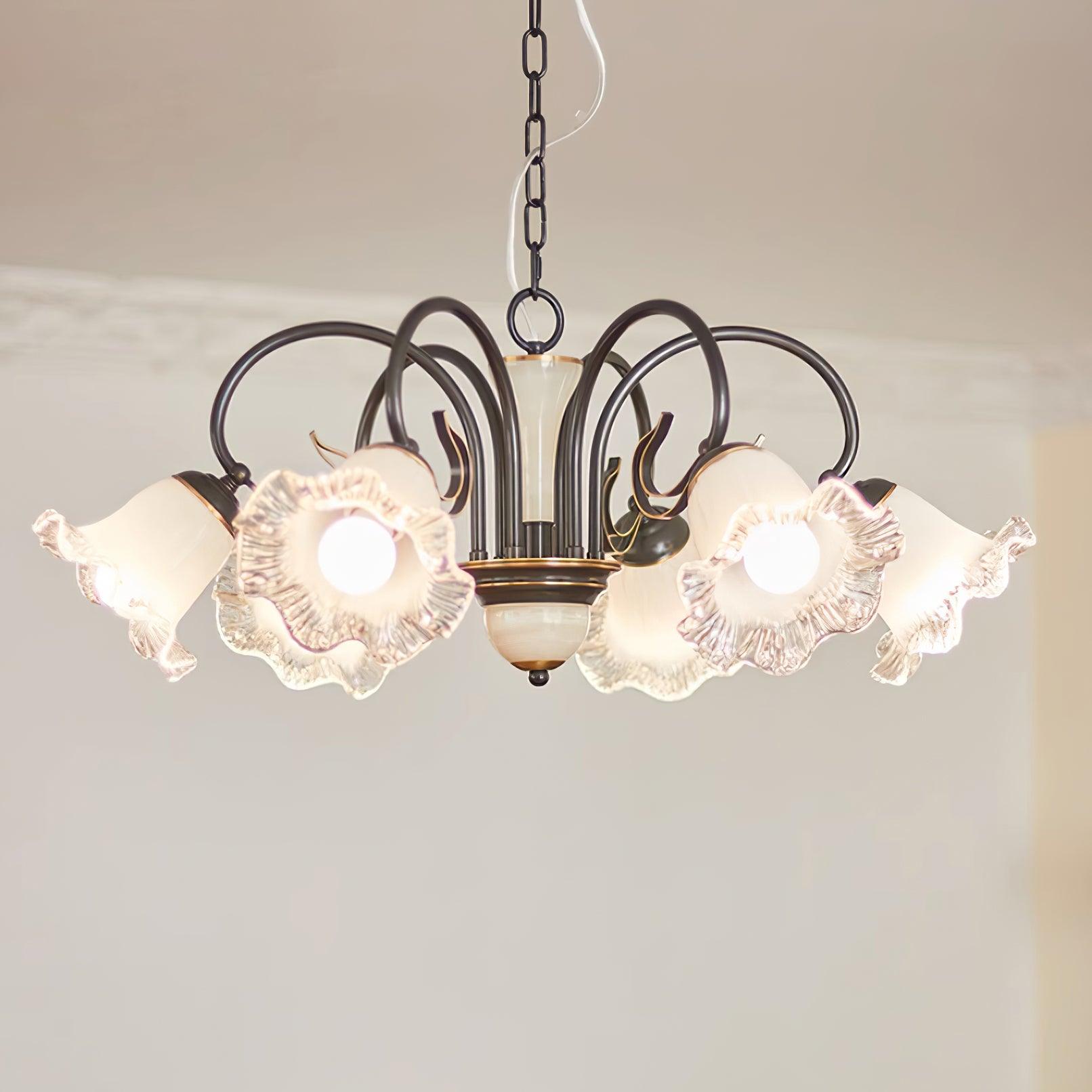 Umiron Gothic Iron Glass Chandelier