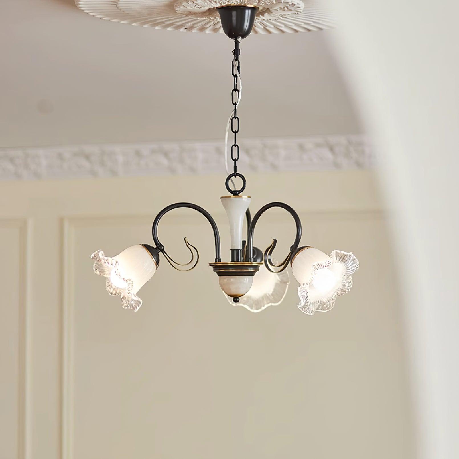 Umiron Gothic Iron Glass Chandelier