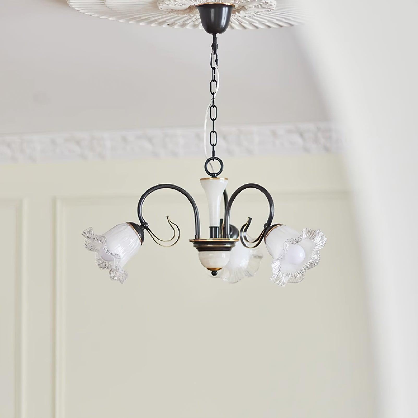 Umiron Gothic Iron Glass Chandelier