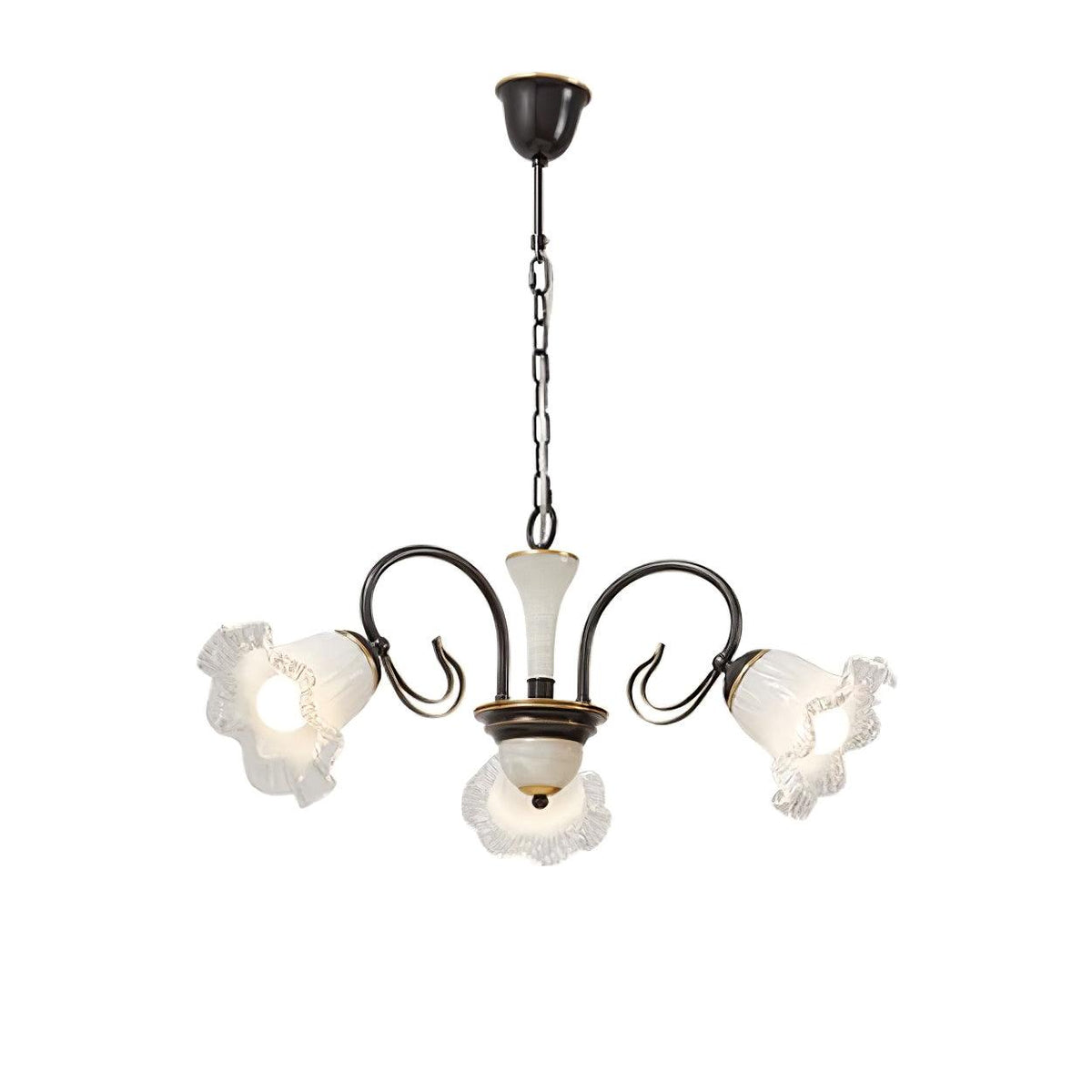 Umiron Gothic Iron Glass Chandelier