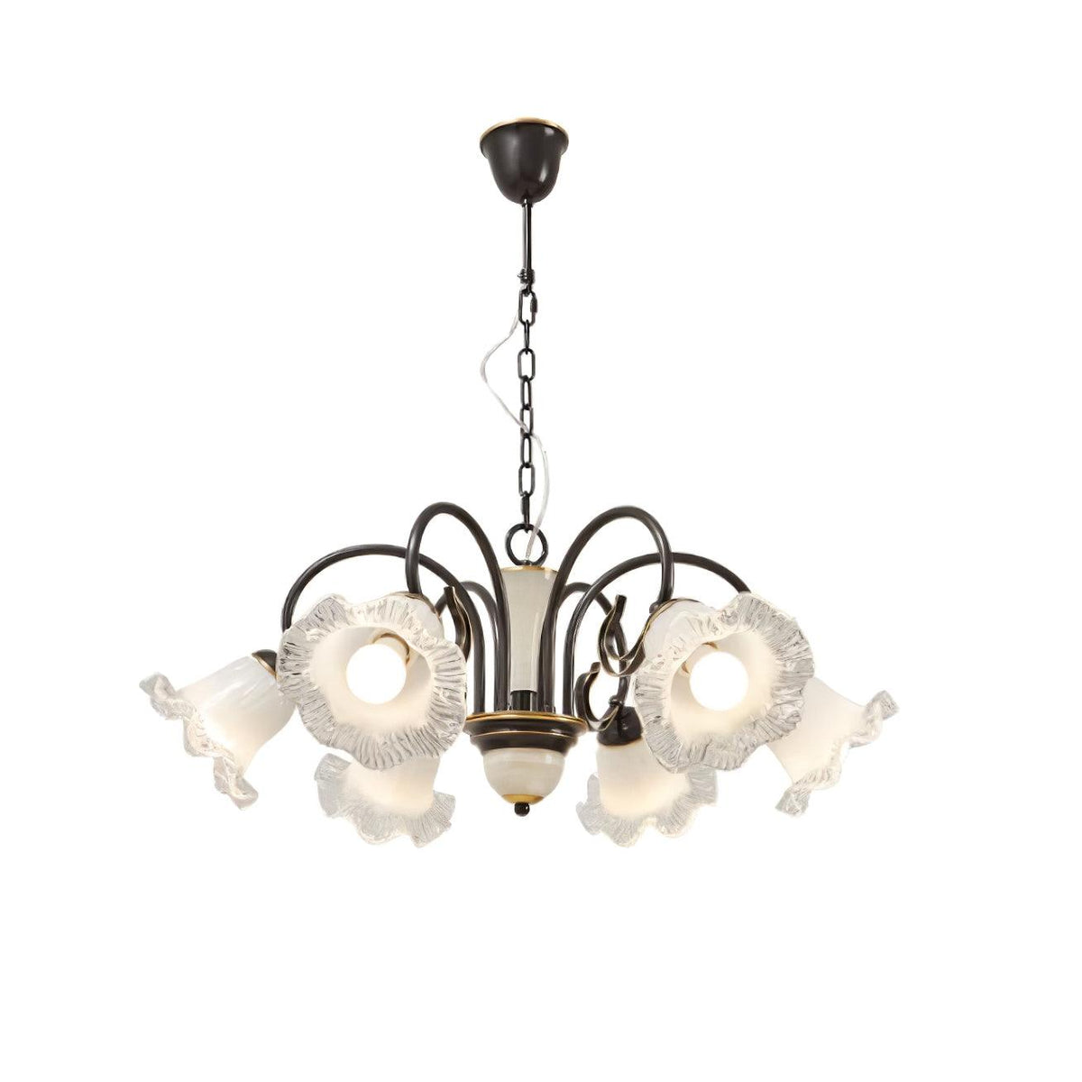 Umiron Gothic Iron Glass Chandelier