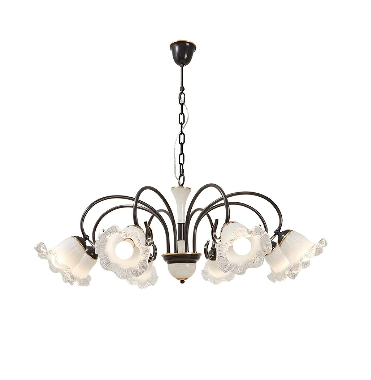 Umiron Gothic Iron Glass Chandelier