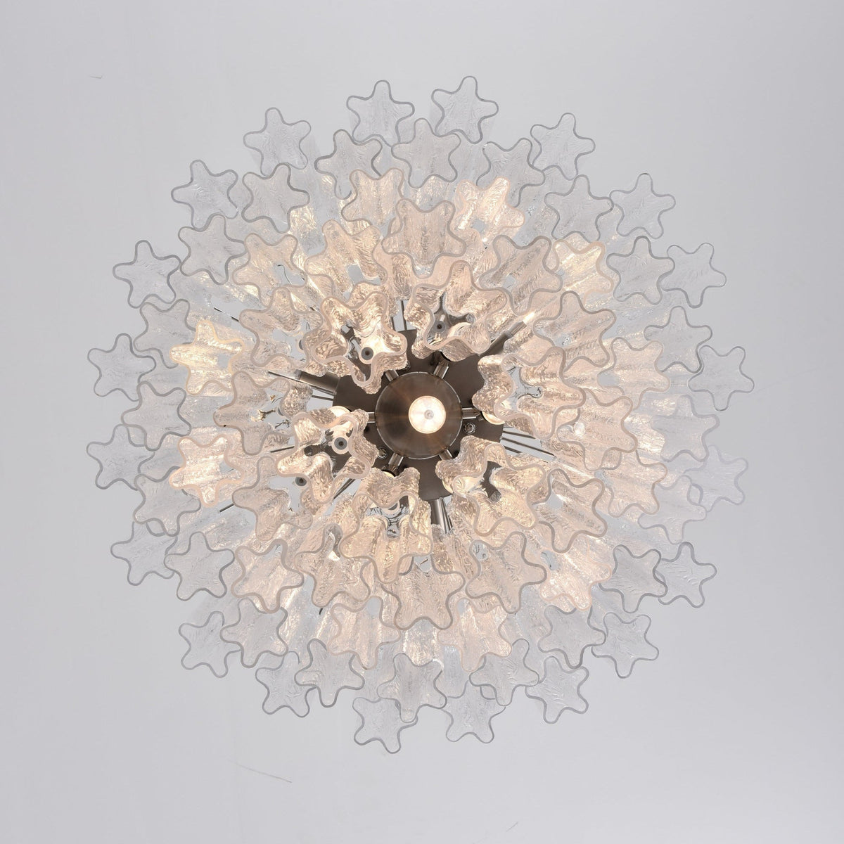 Lioreian Chandelier Clear Glass Multi-Tier Crystal Glow