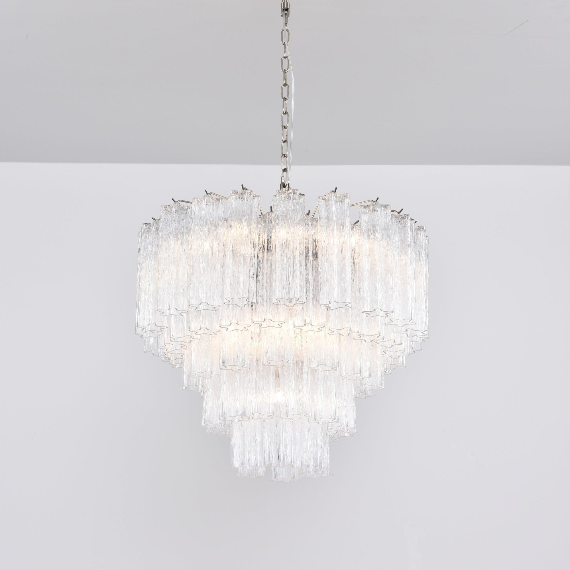Lioreian Chandelier Clear Glass Multi-Tier Crystal Glow