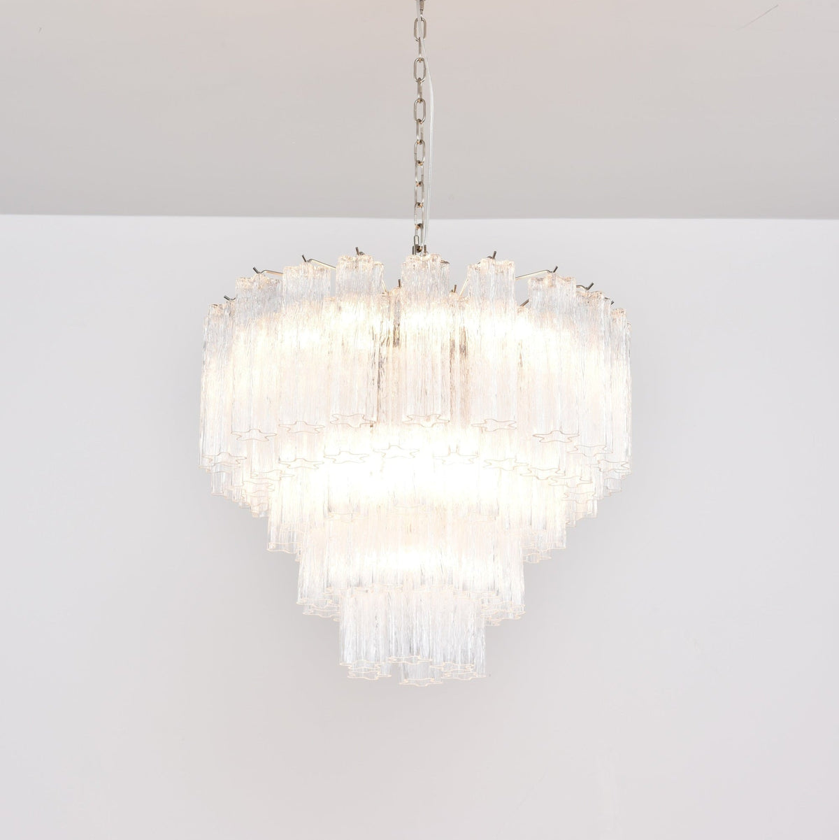 Lioreian Chandelier Clear Glass Multi-Tier Crystal Glow