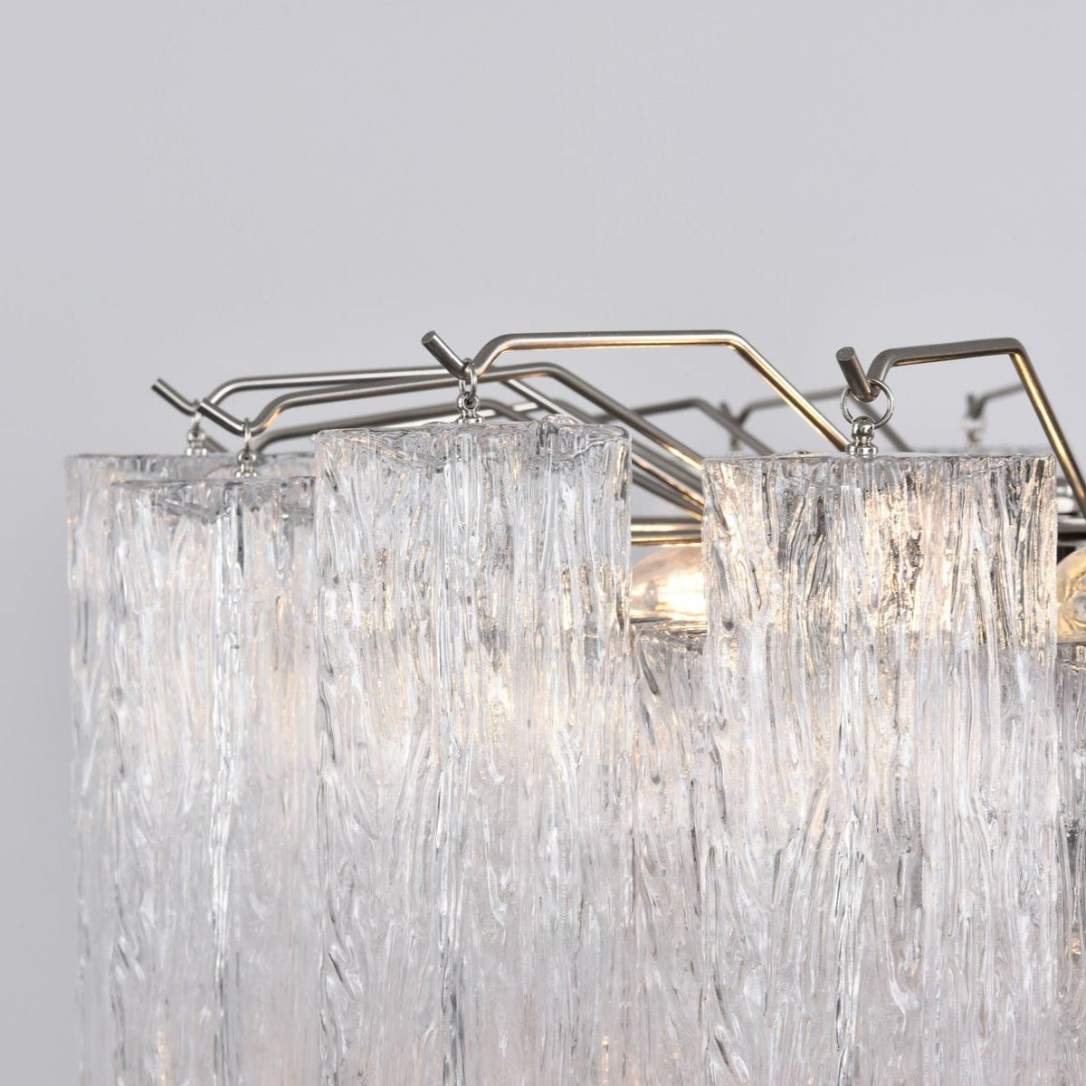 Lioreian Chandelier Clear Glass Multi-Tier Crystal Glow