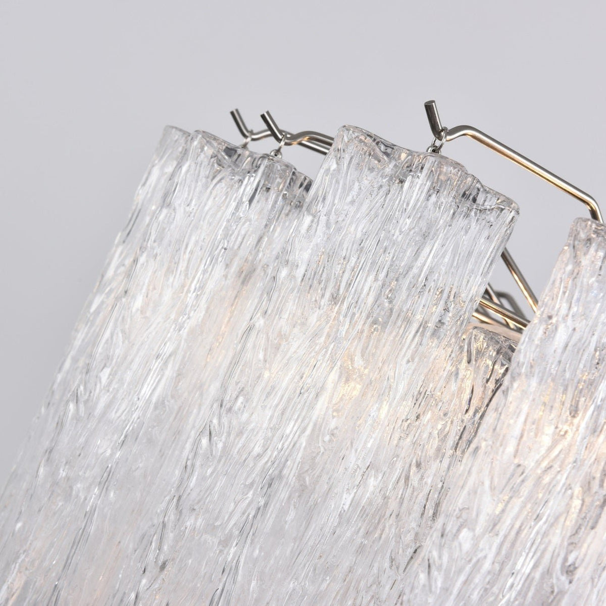 Lioreian Chandelier Clear Glass Multi-Tier Crystal Glow