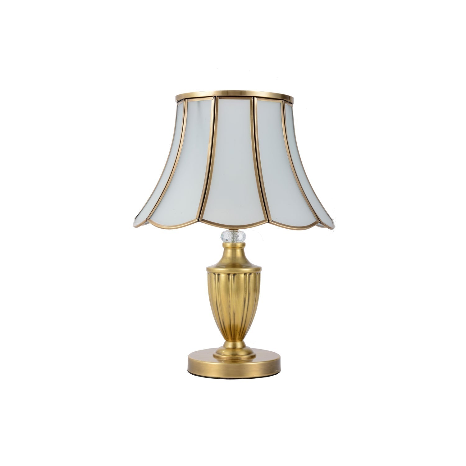 Valencia Brass & Glass Vintage Table Lamp