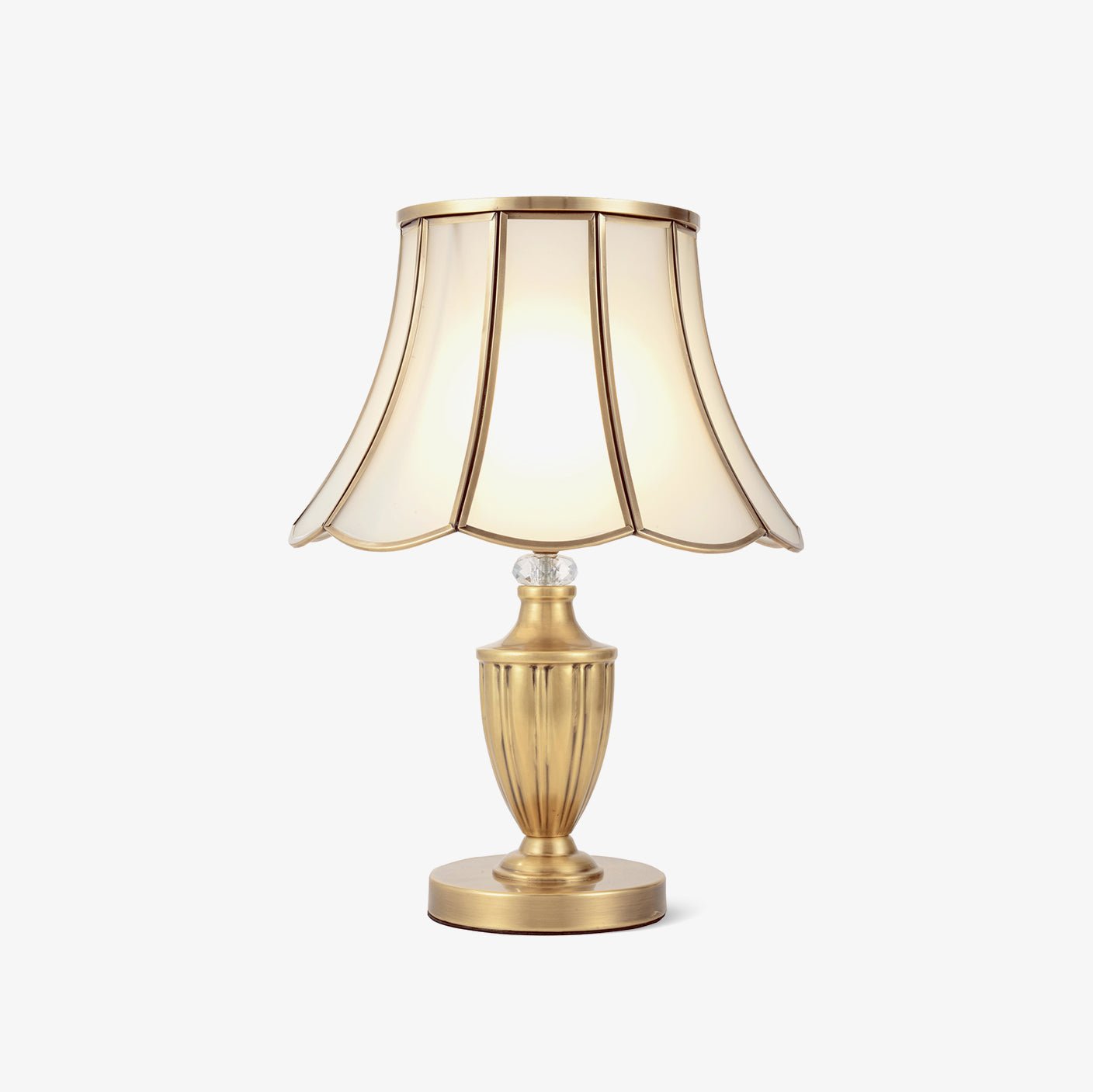 Valencia Brass & Glass Vintage Table Lamp