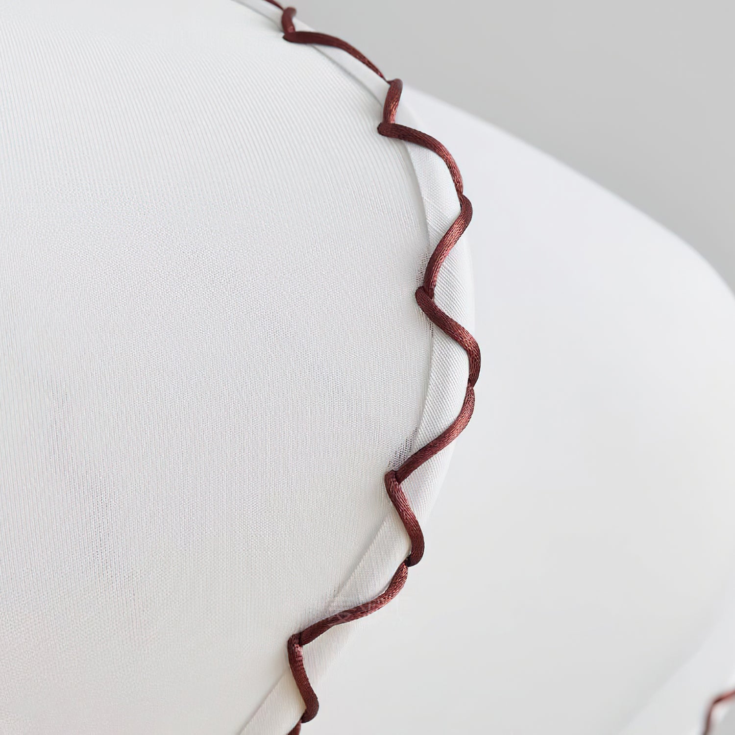 Lucian Pendant Lamp Scalloped Pleated Fabric - Neutral Decor