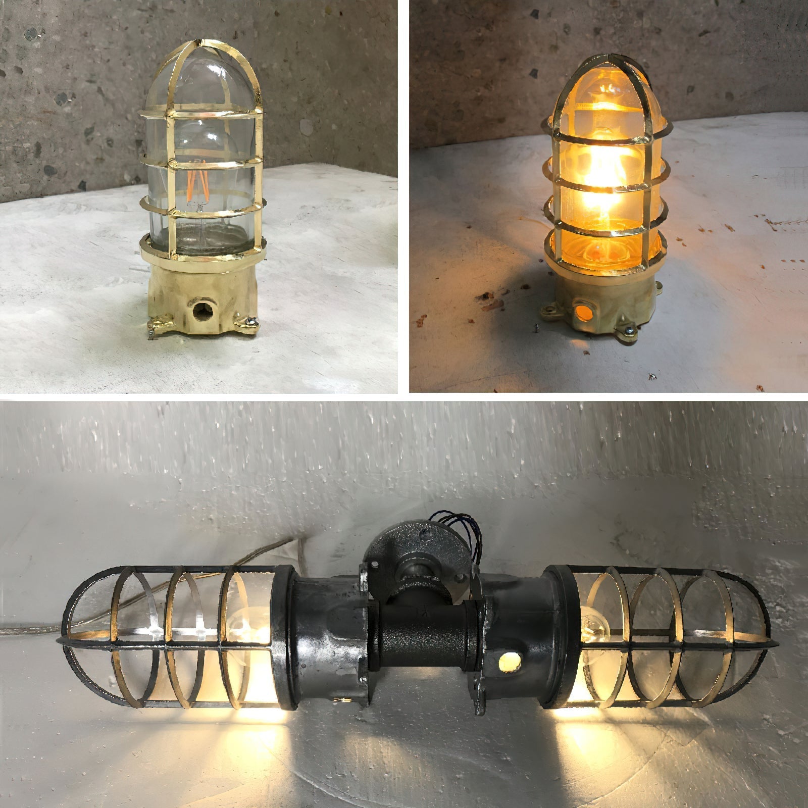 Ozorel Vintage Unique Glass Wall Lamp - Neutral Decor