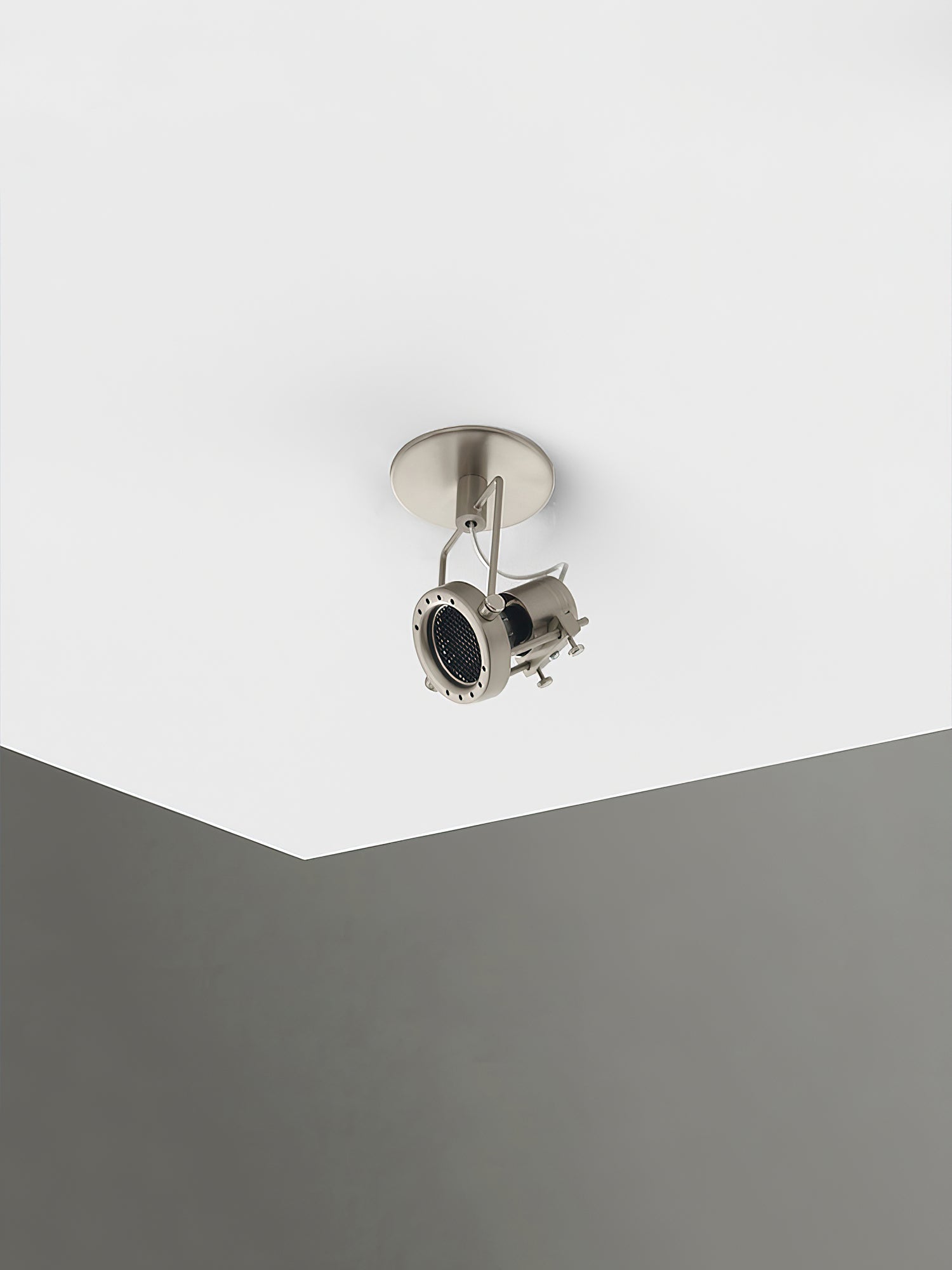 Keron Industrial Nickel Ceiling Lamp