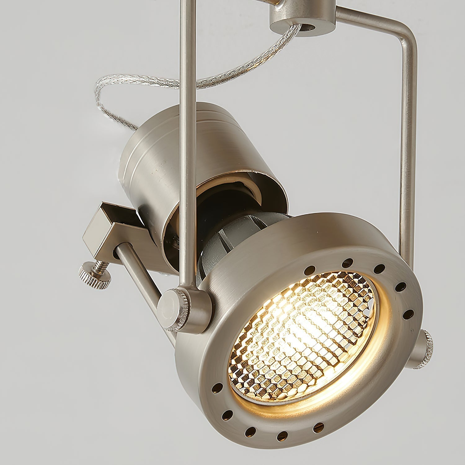 Keron Industrial Nickel Ceiling Lamp
