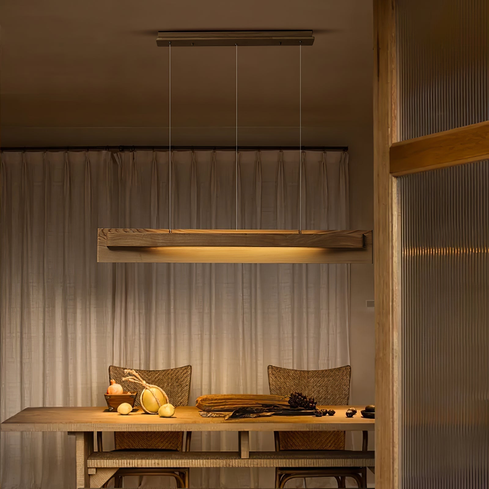 Zaraeyra Minimalist Wood Pendant Light