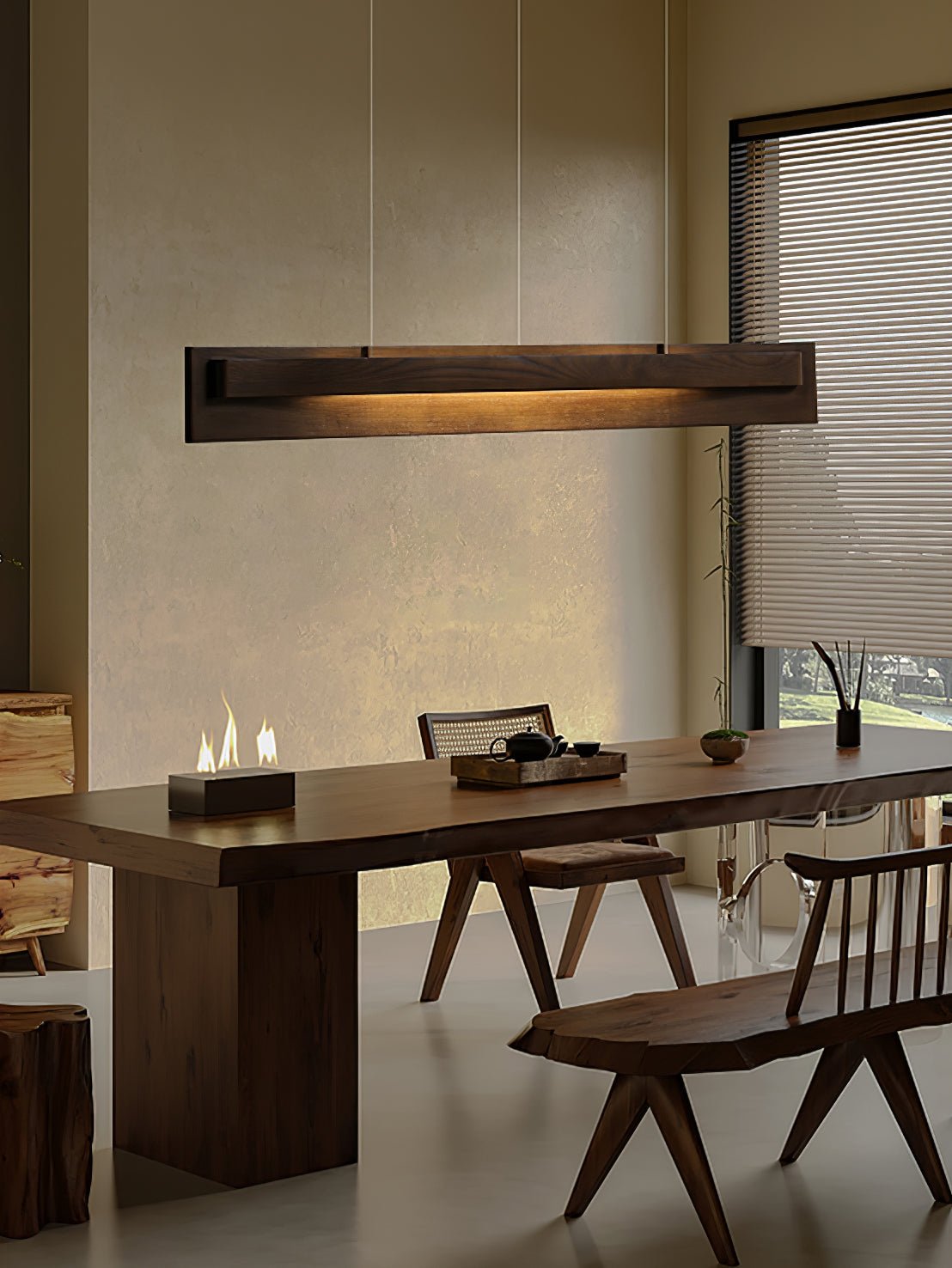 Zaraeyra Minimalist Wood Pendant Light