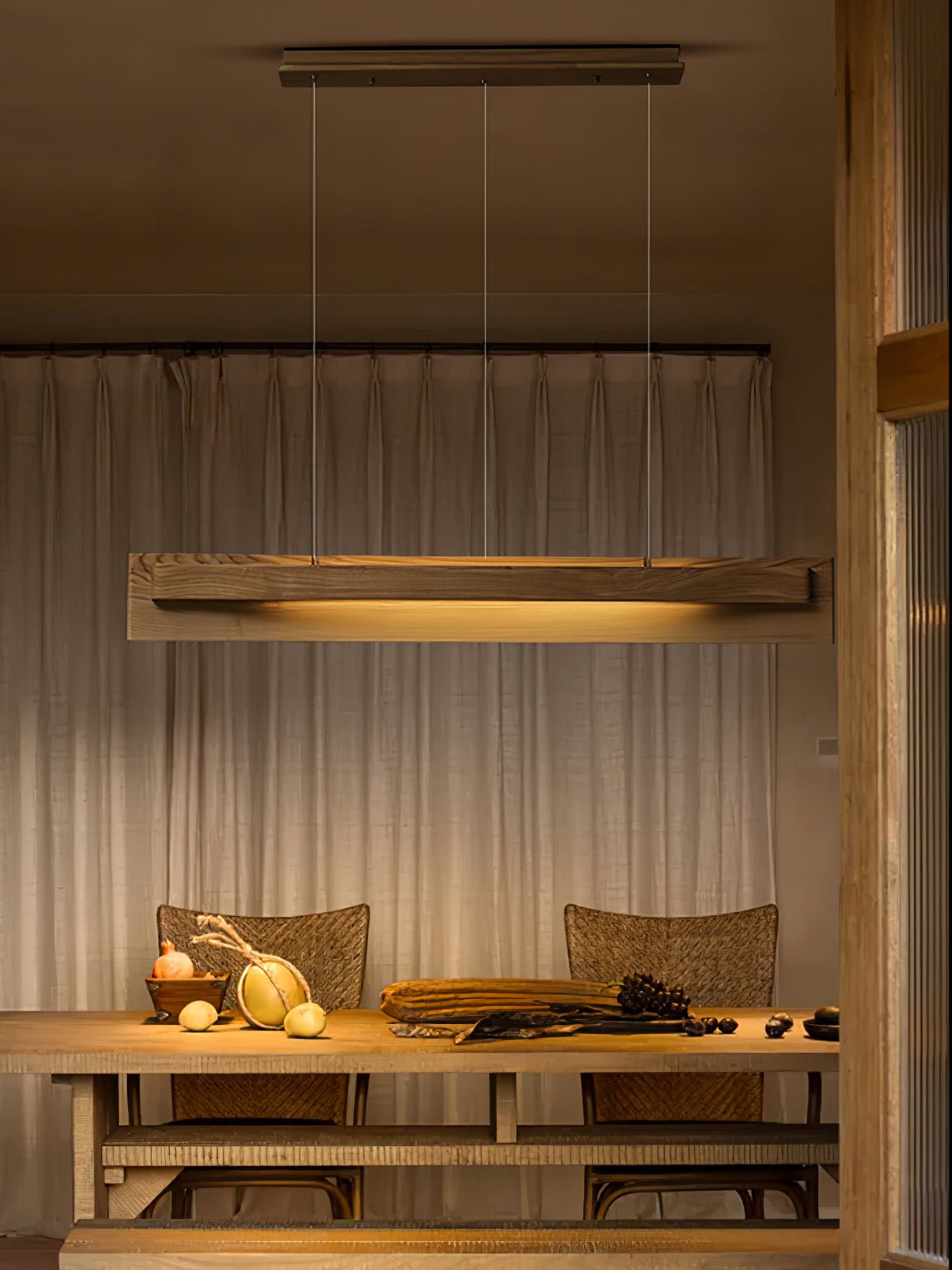 Zaraeyra Minimalist Wood Pendant Light