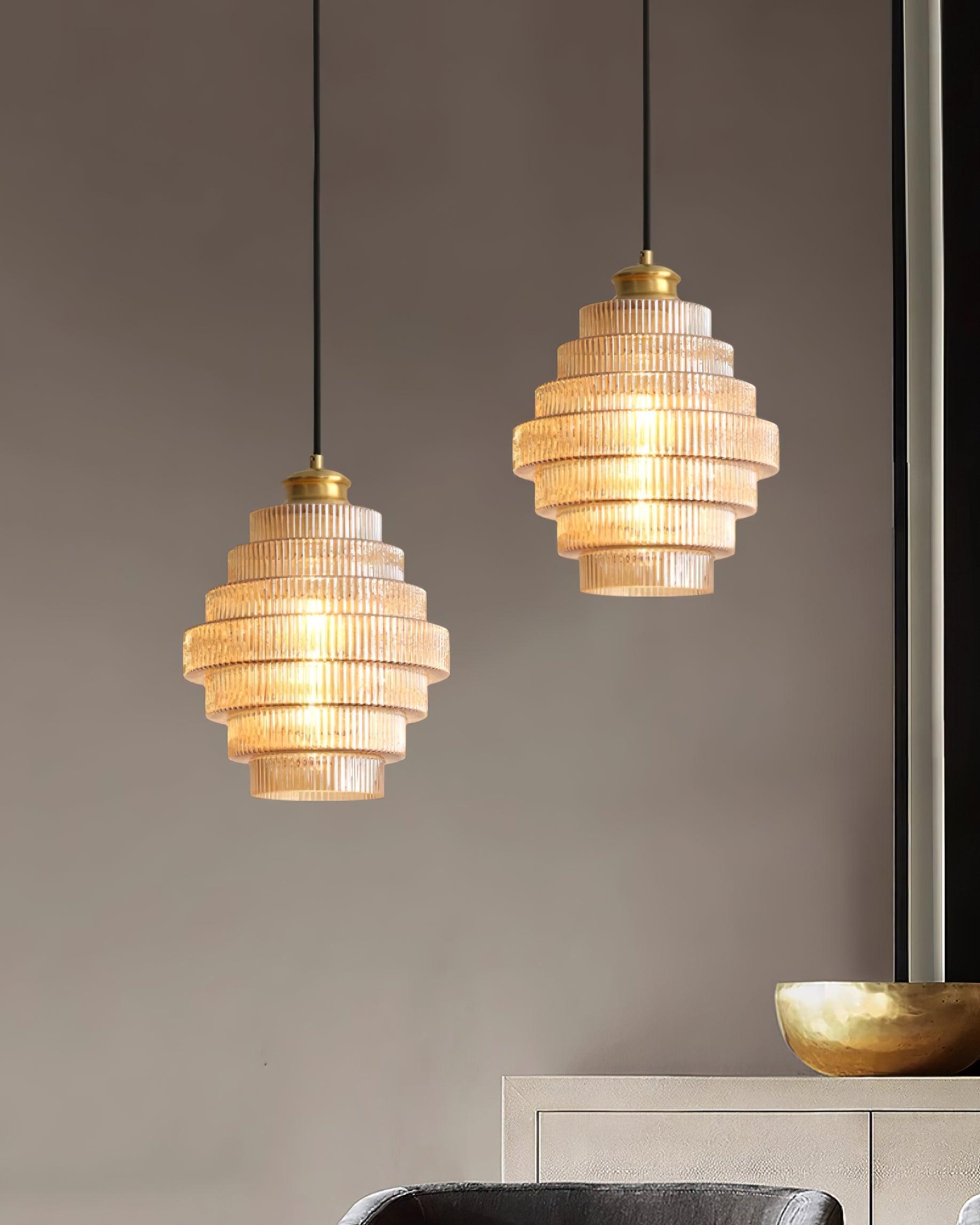 Amara Glass Pendant Lamp - Neutral Decor