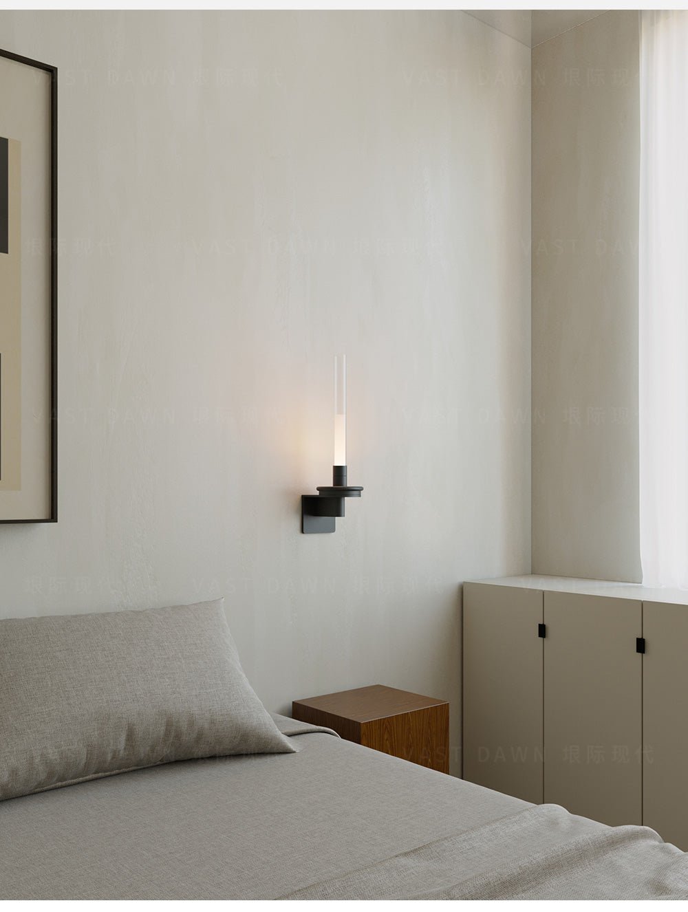 Ripz Stem Rechargeable Glass Wall Lamp
