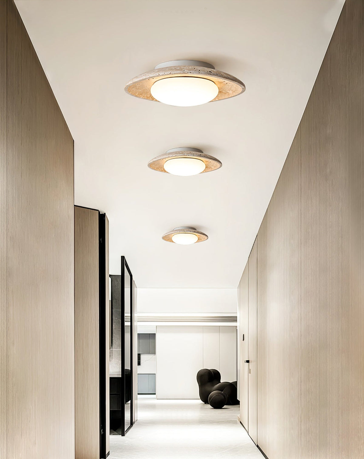 Serinora Travertine Ceiling Light