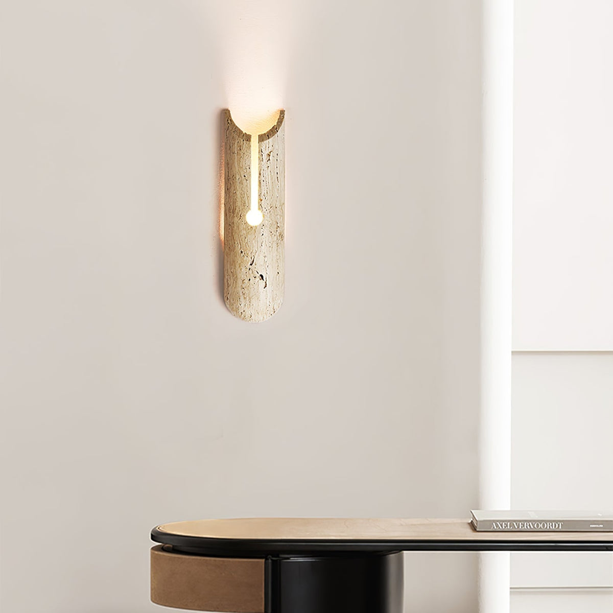 Norerette Rustic Travertine Wall Light