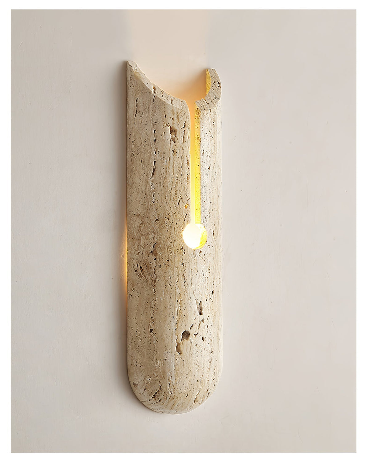 Norerette Rustic Travertine Wall Light