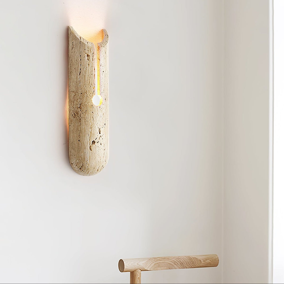 Norerette Rustic Travertine Wall Light