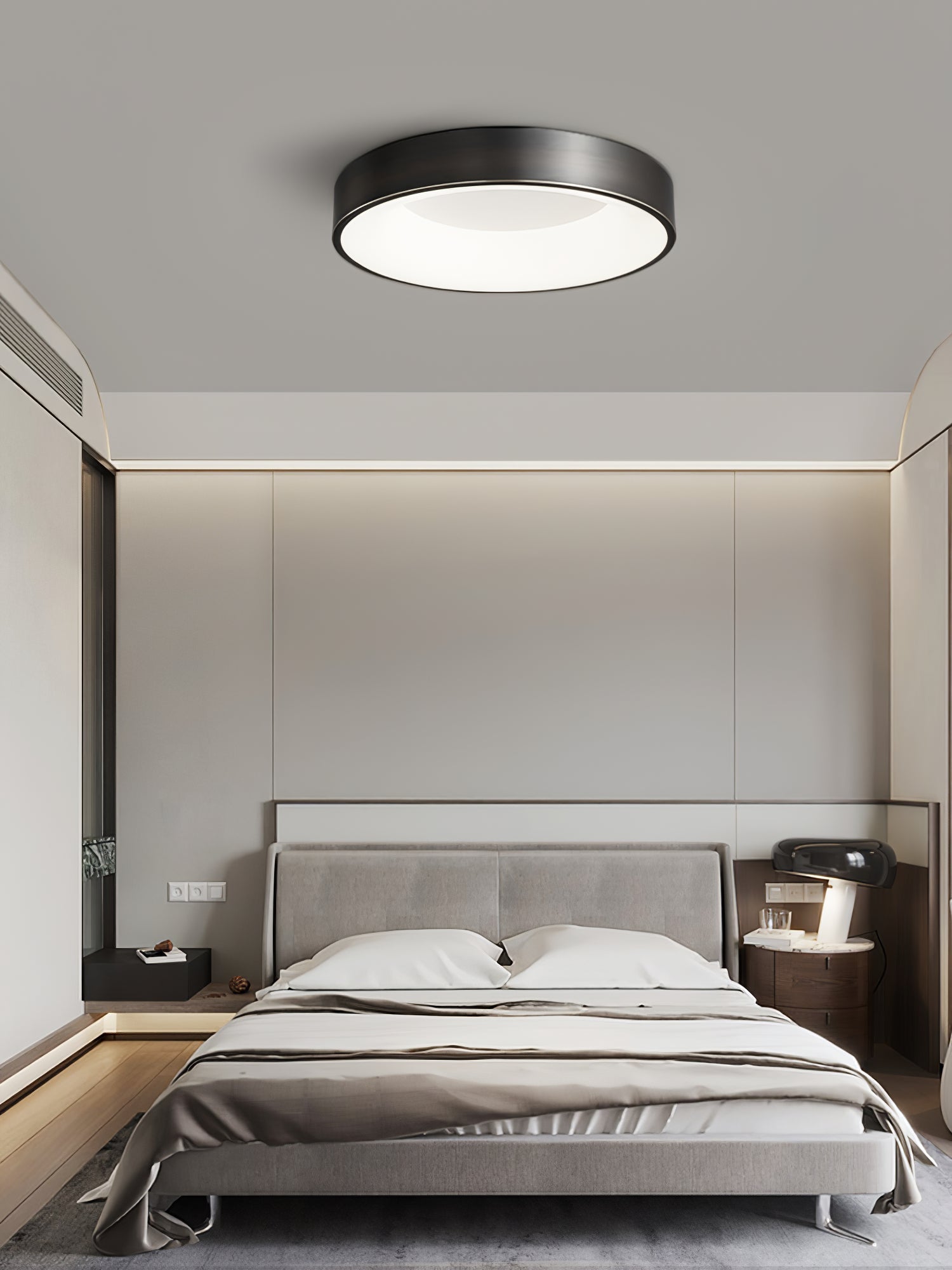 Zetheos Modern Minimalist Brass Ceiling Light