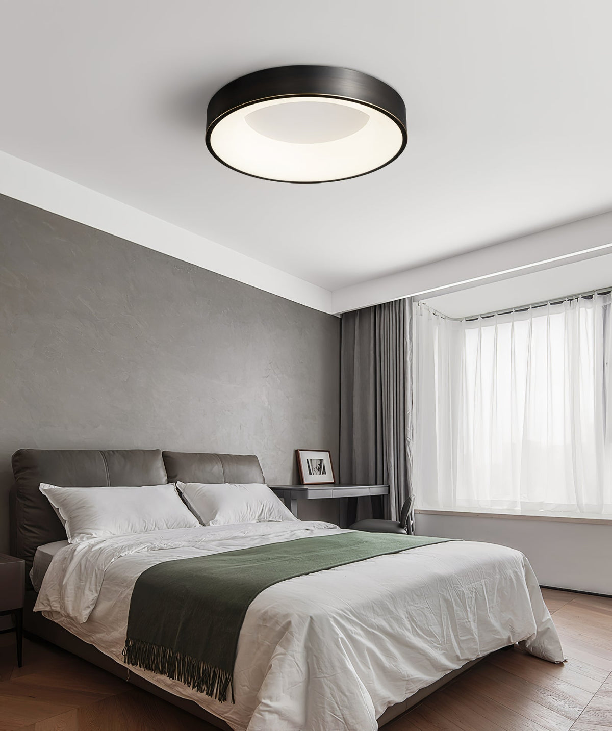 Zetheos Modern Minimalist Brass Ceiling Light