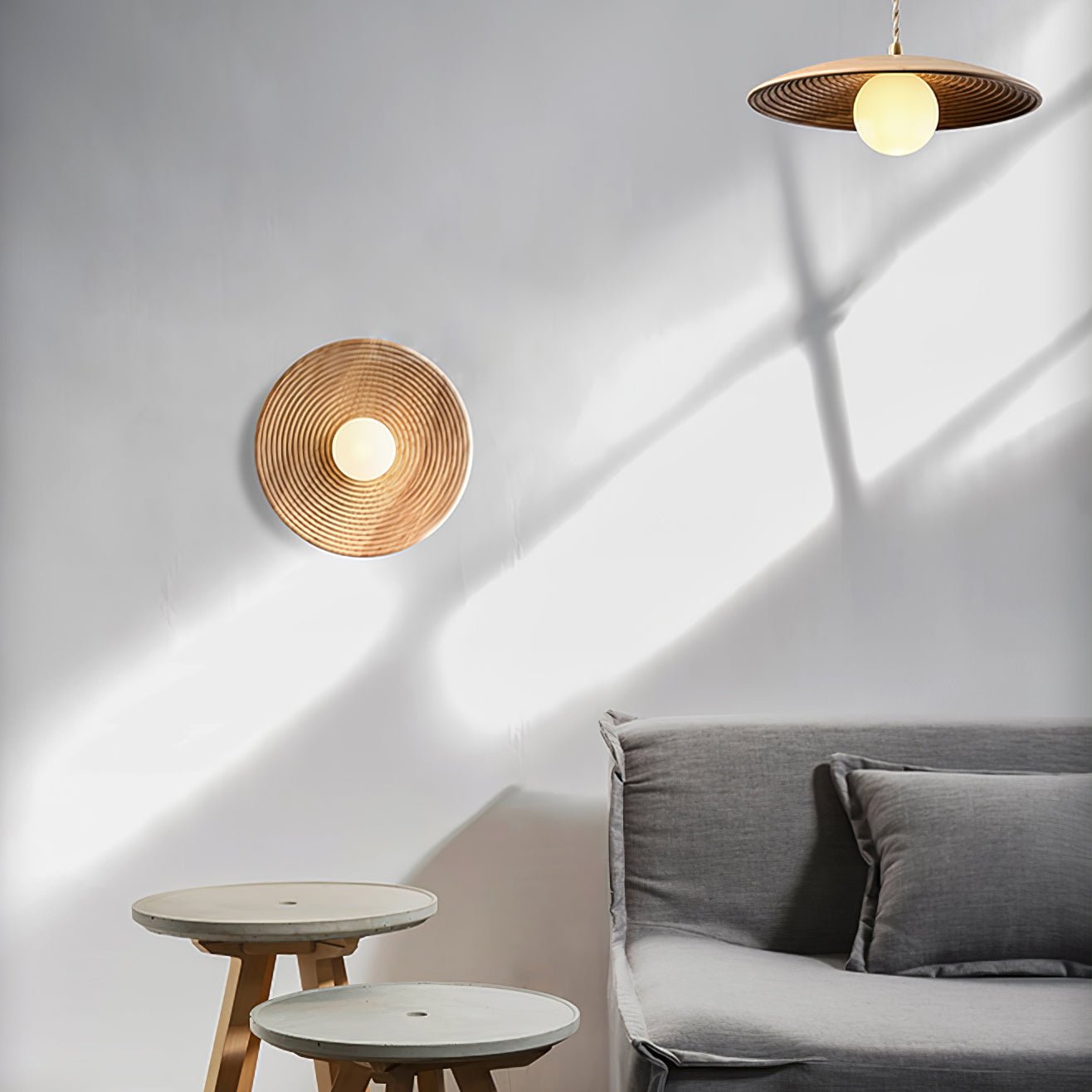 Aldenise Nordic Art Contour Wooden Sconce Wall lamp
