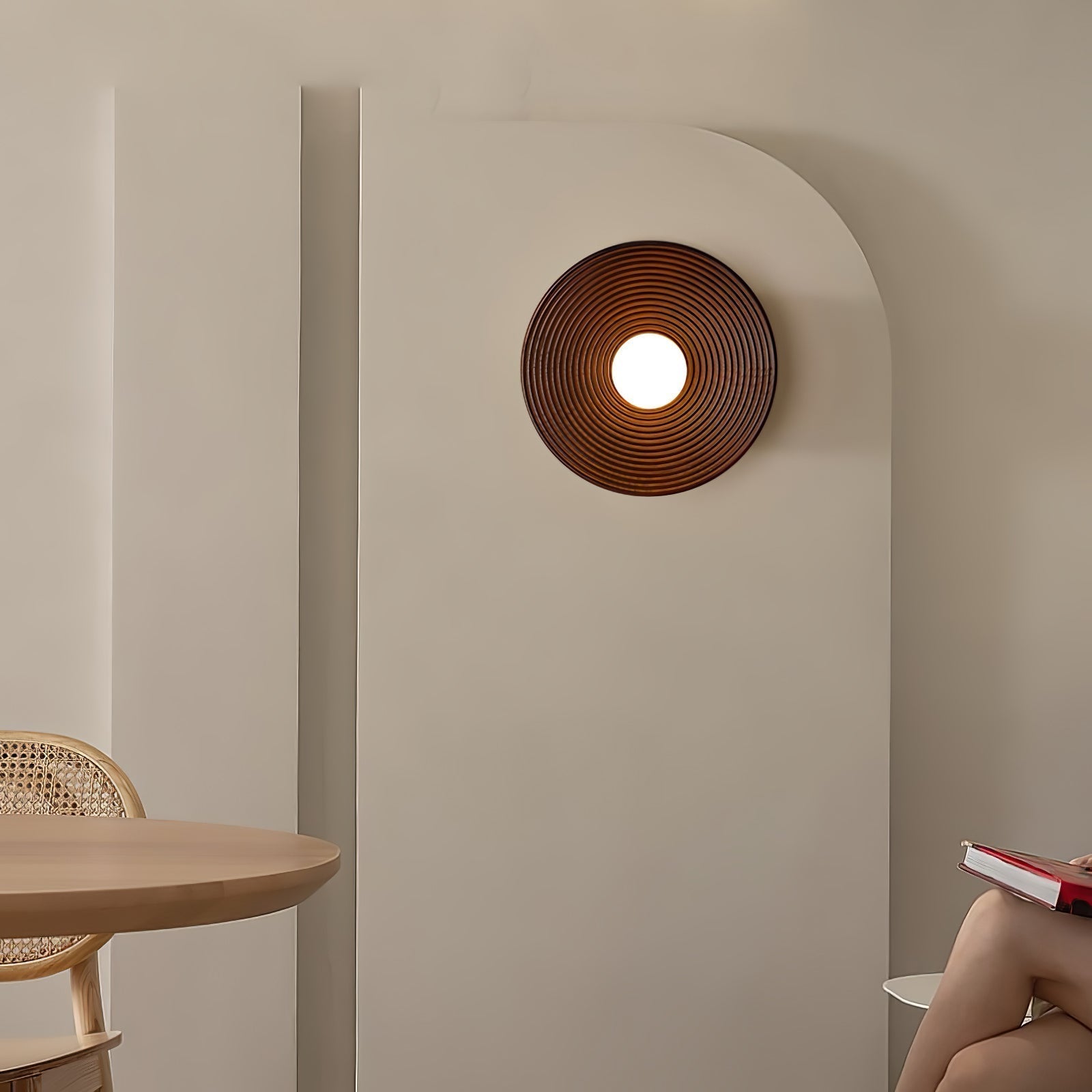Aldenise Nordic Art Contour Wooden Sconce Wall lamp